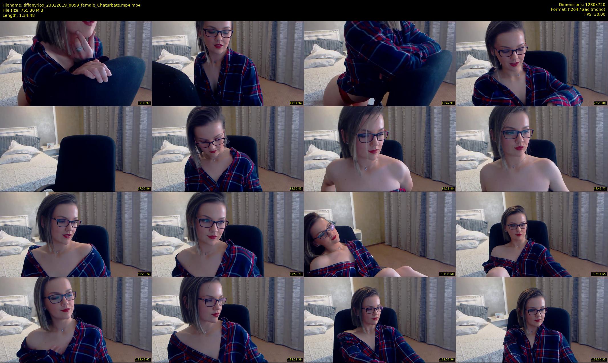 tiffanyriox — 95 minute Chaturbate female cam show recording, 720p, Feb 23, 2019