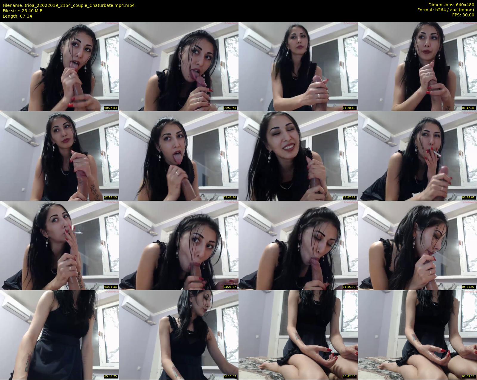 trioa — 8 minute Chaturbate couple cam show recording, 480p, Feb 22, 2019