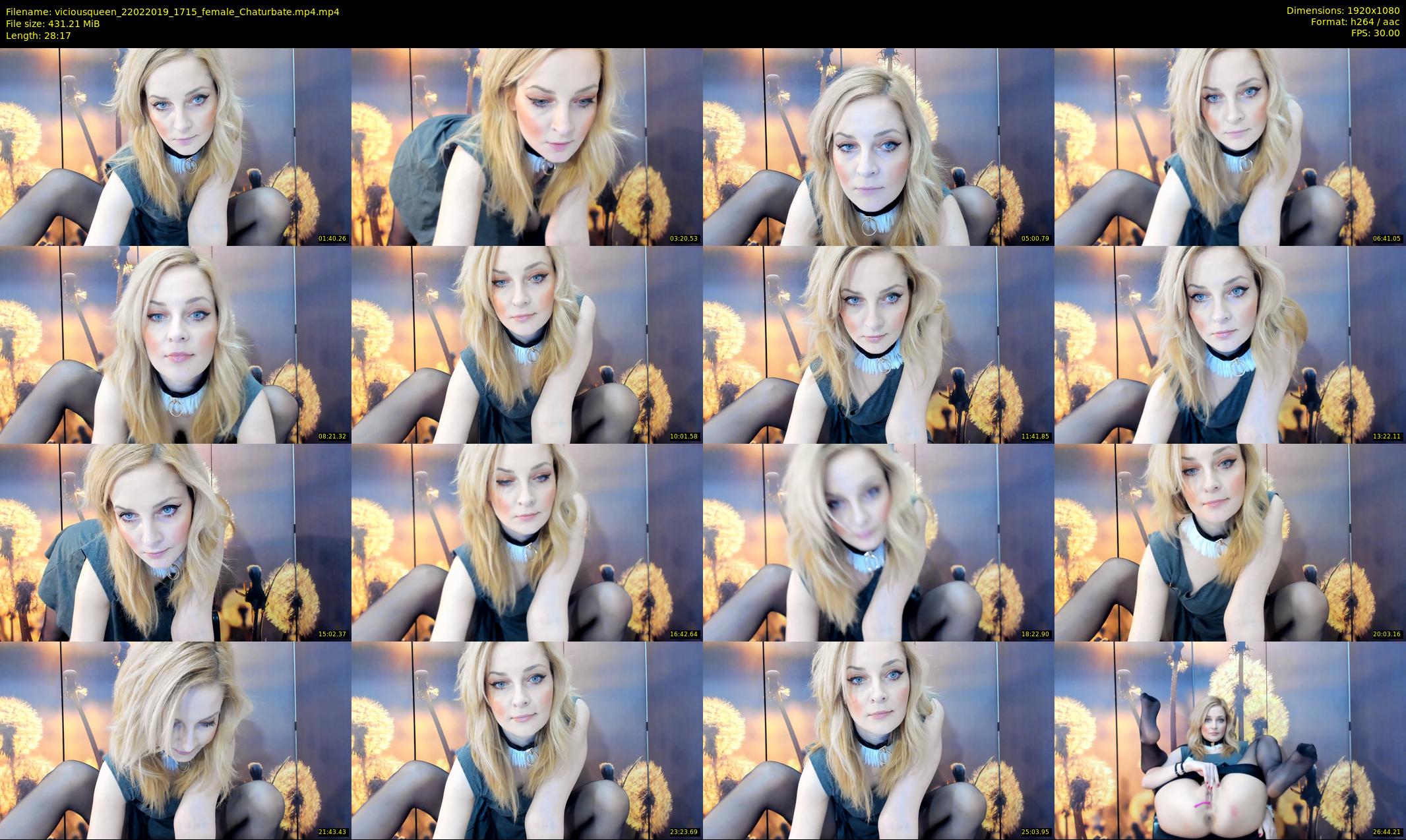 viciousqueen — 29 minute Chaturbate female cam show recording, 1080p, Feb 22, 2019