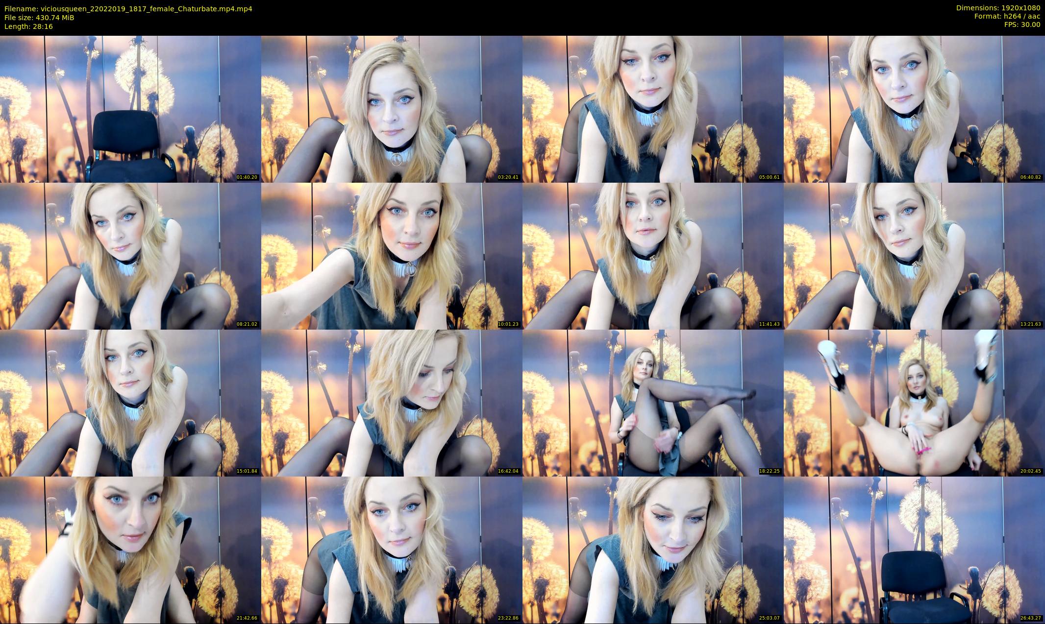 viciousqueen — 29 minute Chaturbate female cam show recording, 1080p, Feb 22, 2019
