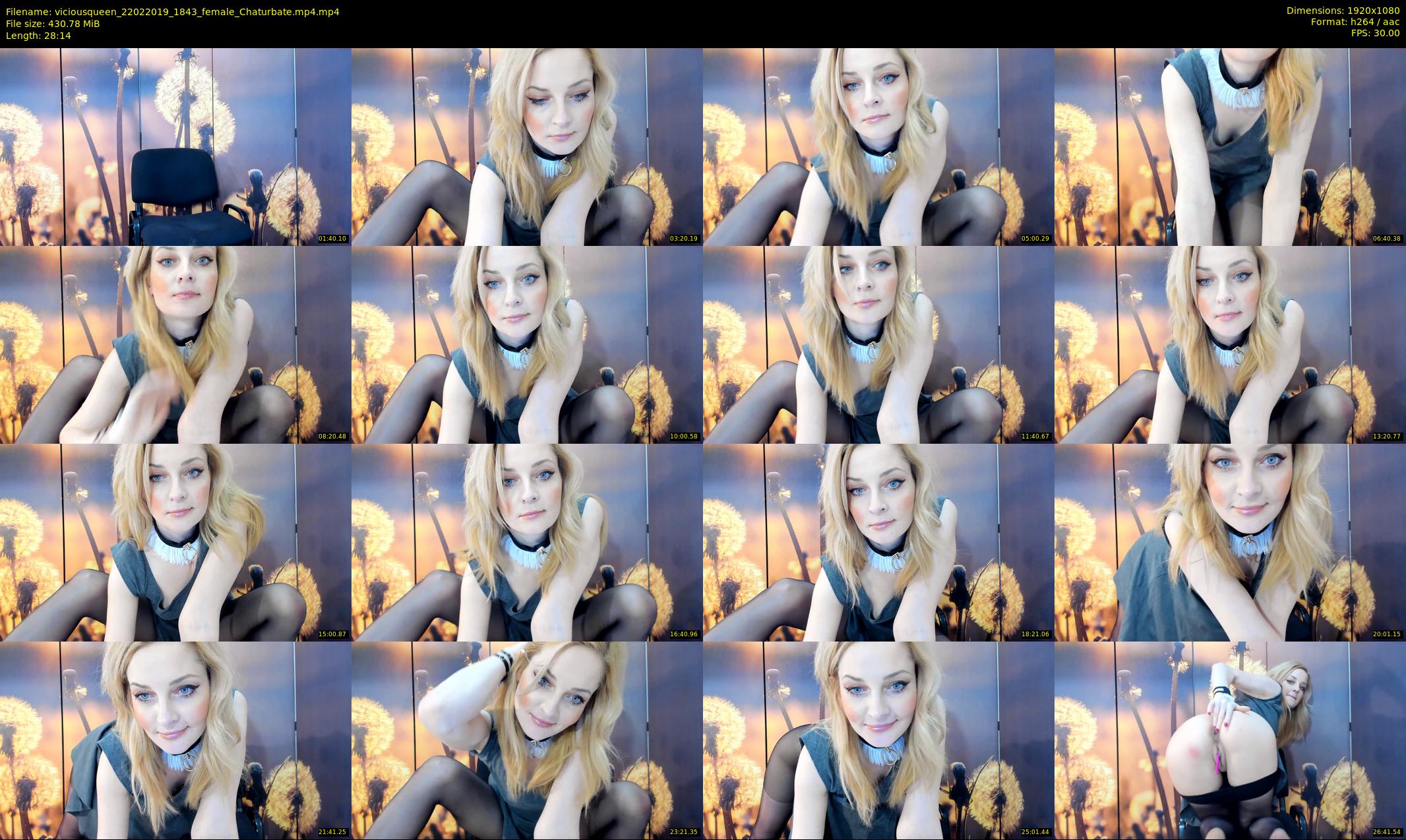 viciousqueen — 29 minute Chaturbate female cam show recording, 1080p, Feb 22, 2019