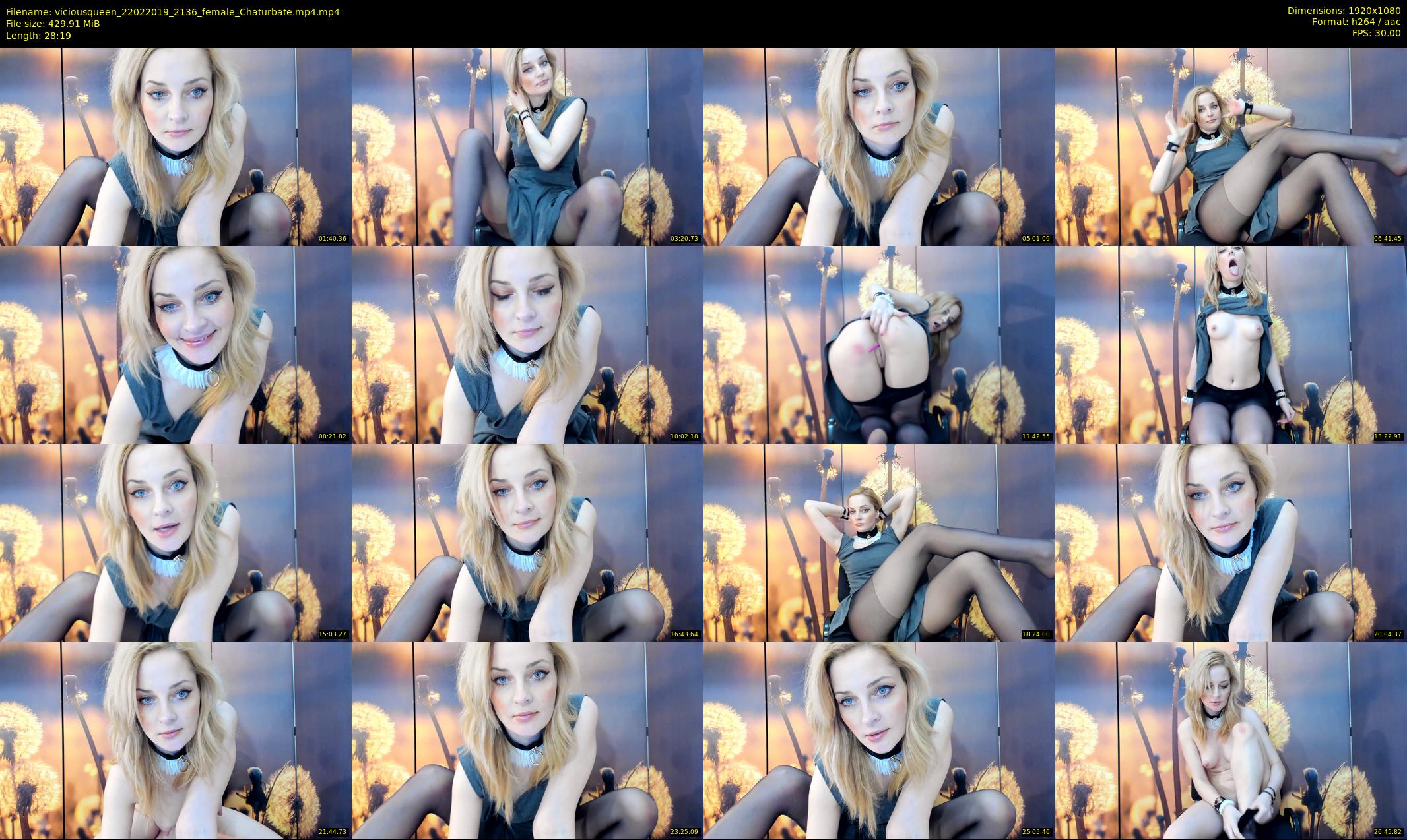 viciousqueen — 29 minute Chaturbate female cam show recording, 1080p, Feb 22, 2019