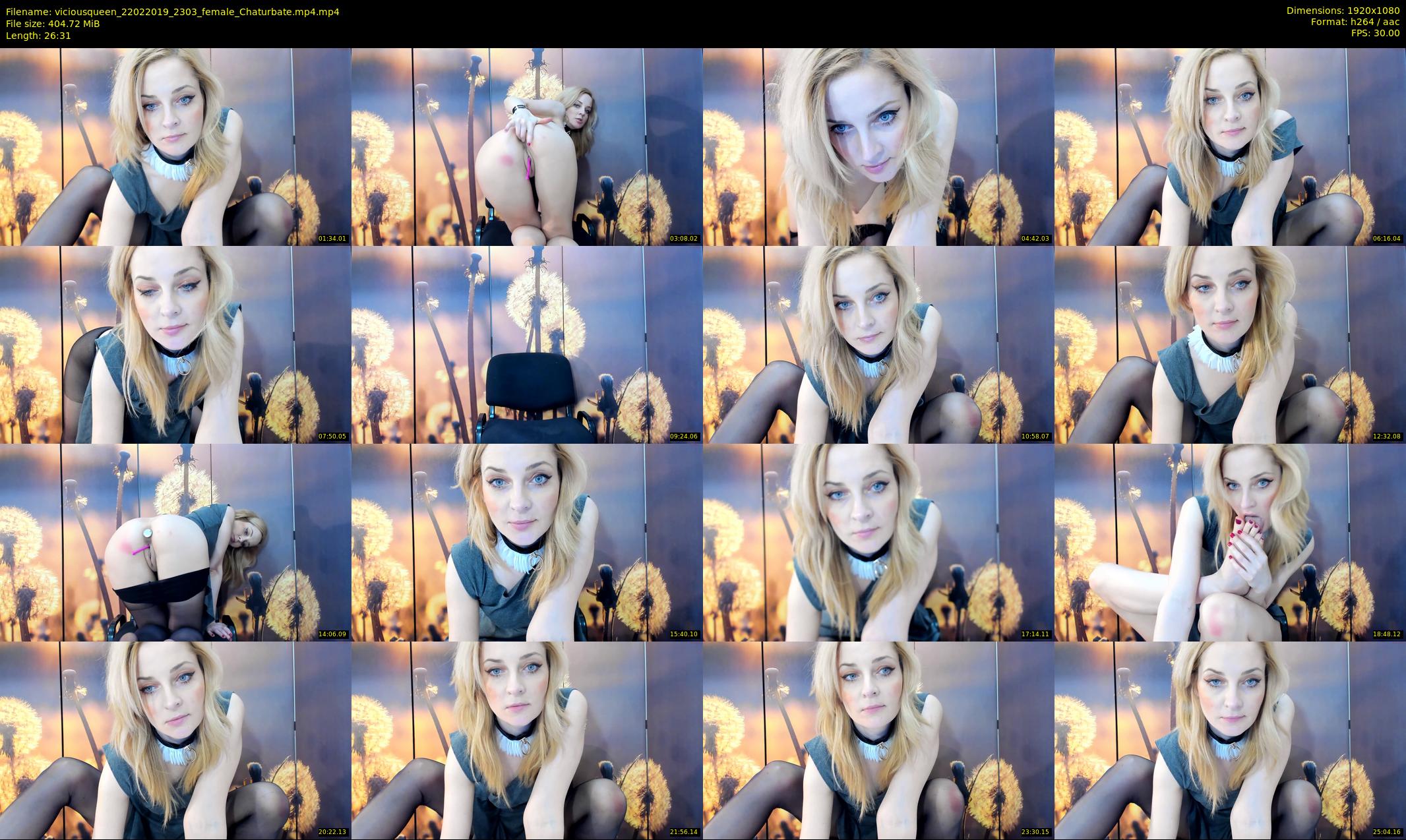 viciousqueen — 27 minute Chaturbate female cam show recording, 1080p, Feb 22, 2019