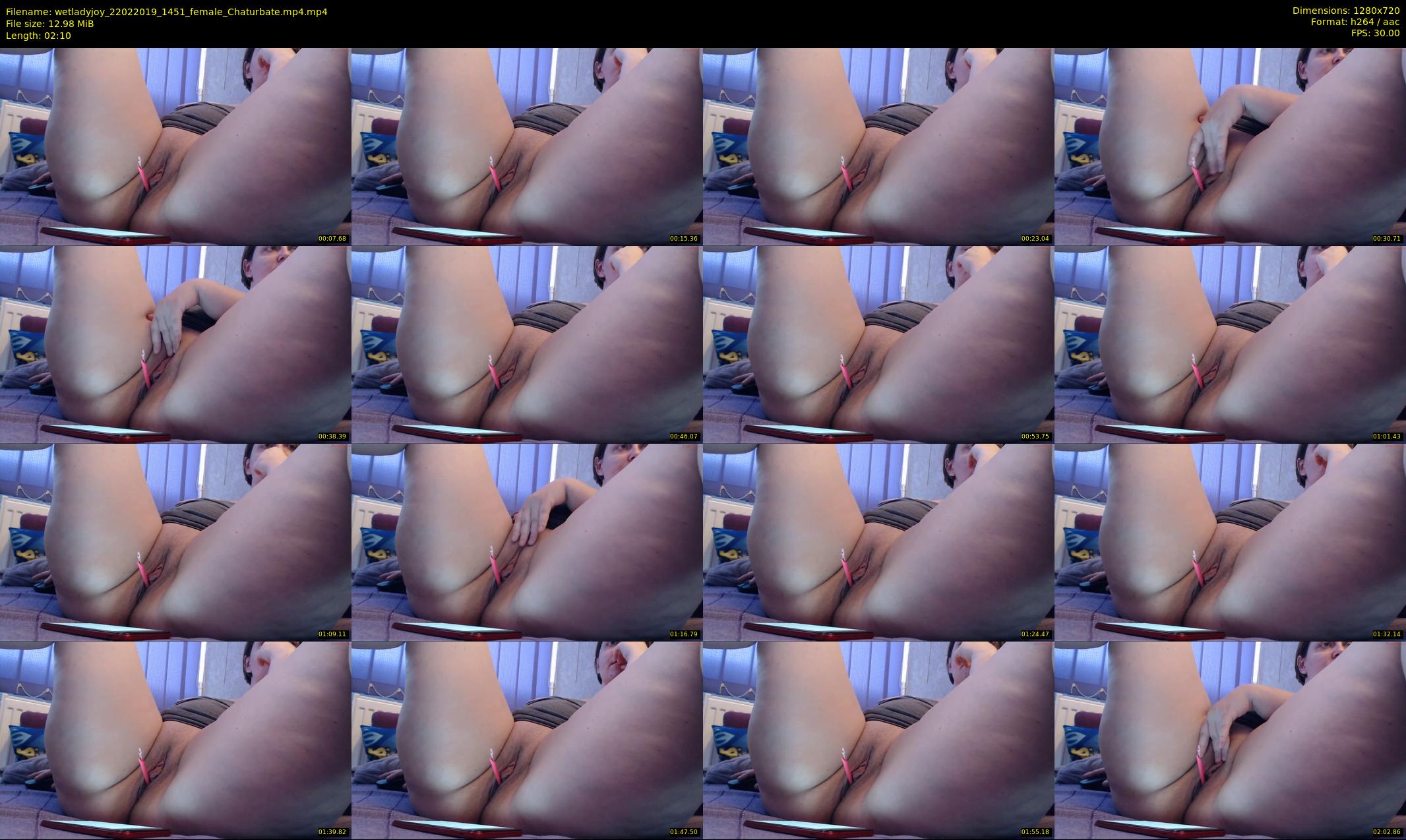 wetladyjoy — 3 minute Chaturbate female cam show recording, 720p, Feb 22, 2019