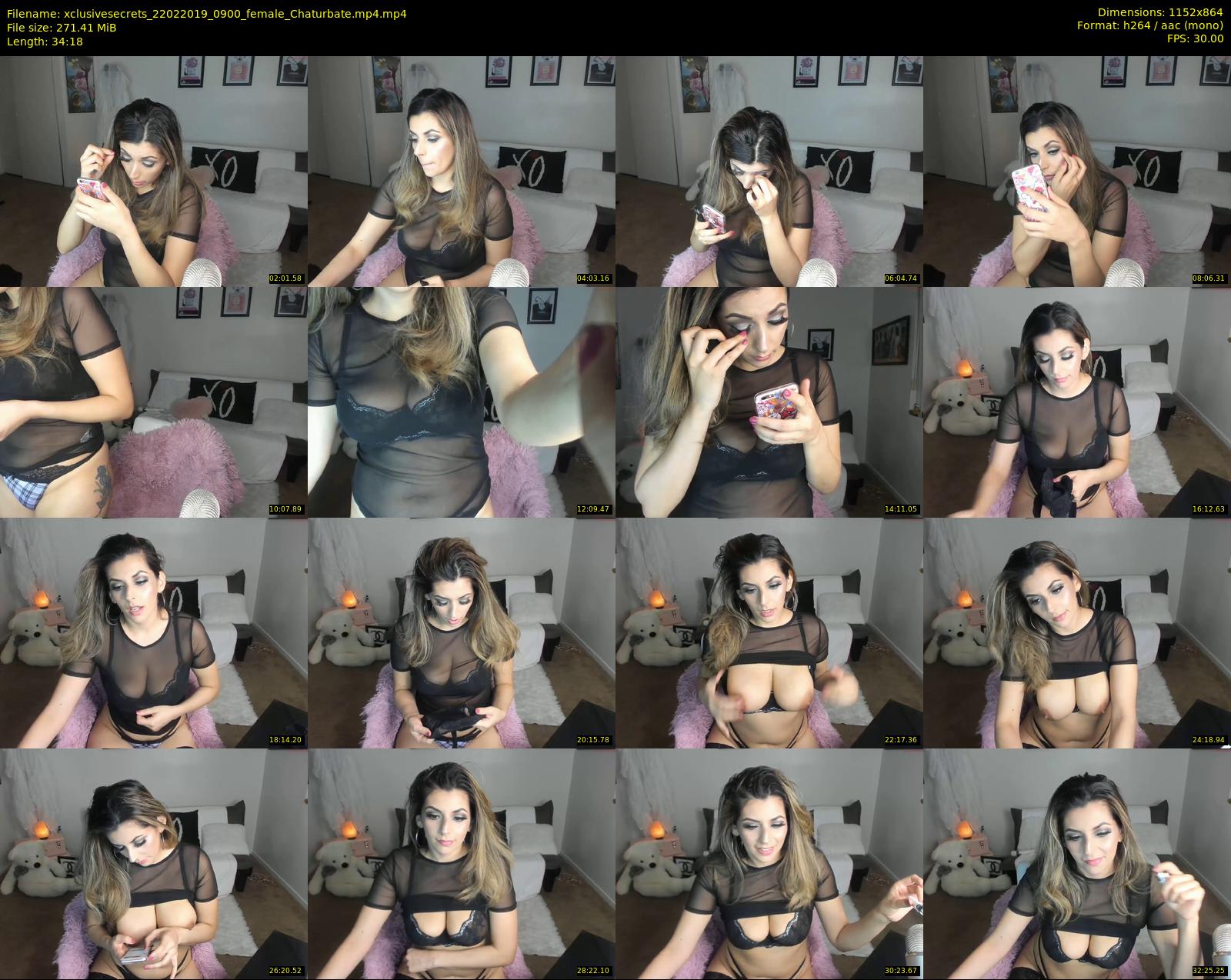 xclusivesecrets — 35 minute Chaturbate female cam show recording, 720p, Feb 22, 2019