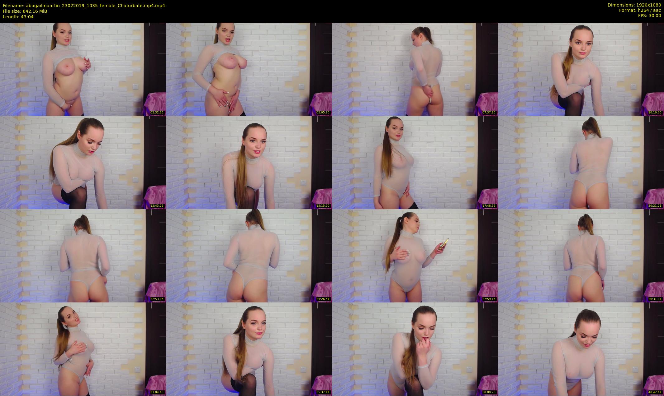 abogailmaartin — 44 minute Chaturbate female cam show recording, 1080p, Feb 23, 2019