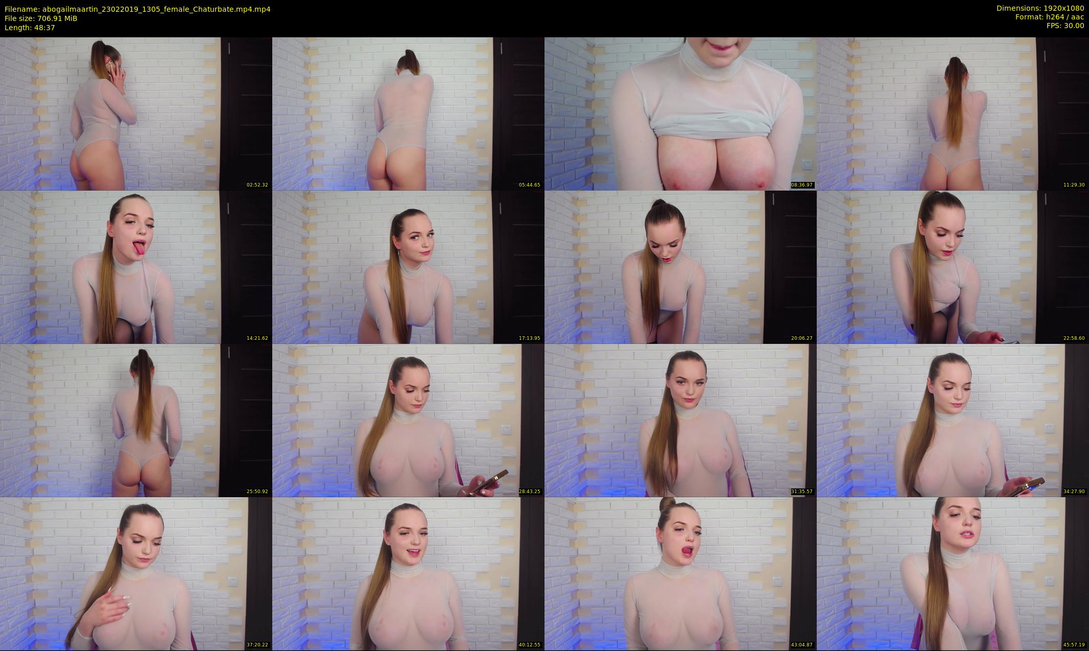 abogailmaartin — 49 minute Chaturbate female cam show recording, 1080p, Feb 23, 2019