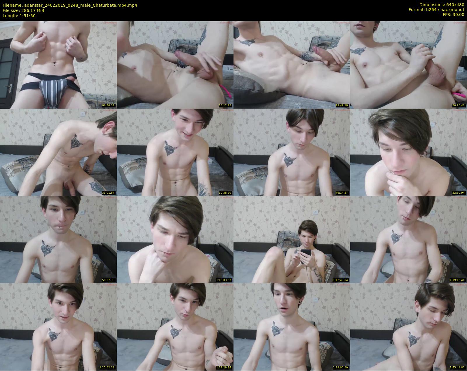 adanstar — 112 minute Chaturbate male cam show recording, 480p, Feb 24, 2019