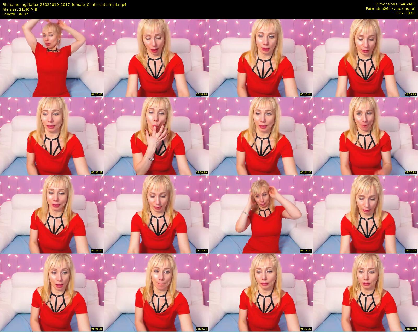 agatafox — 7 minute Chaturbate female cam show recording, 480p, Feb 23, 2019