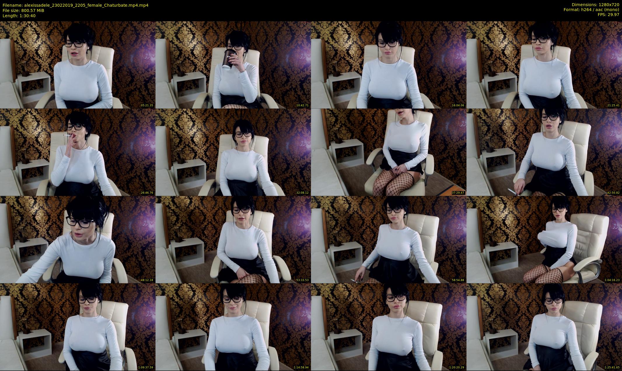alexissadele — 91 minute Chaturbate female cam show recording, 720p, Feb 23, 2019