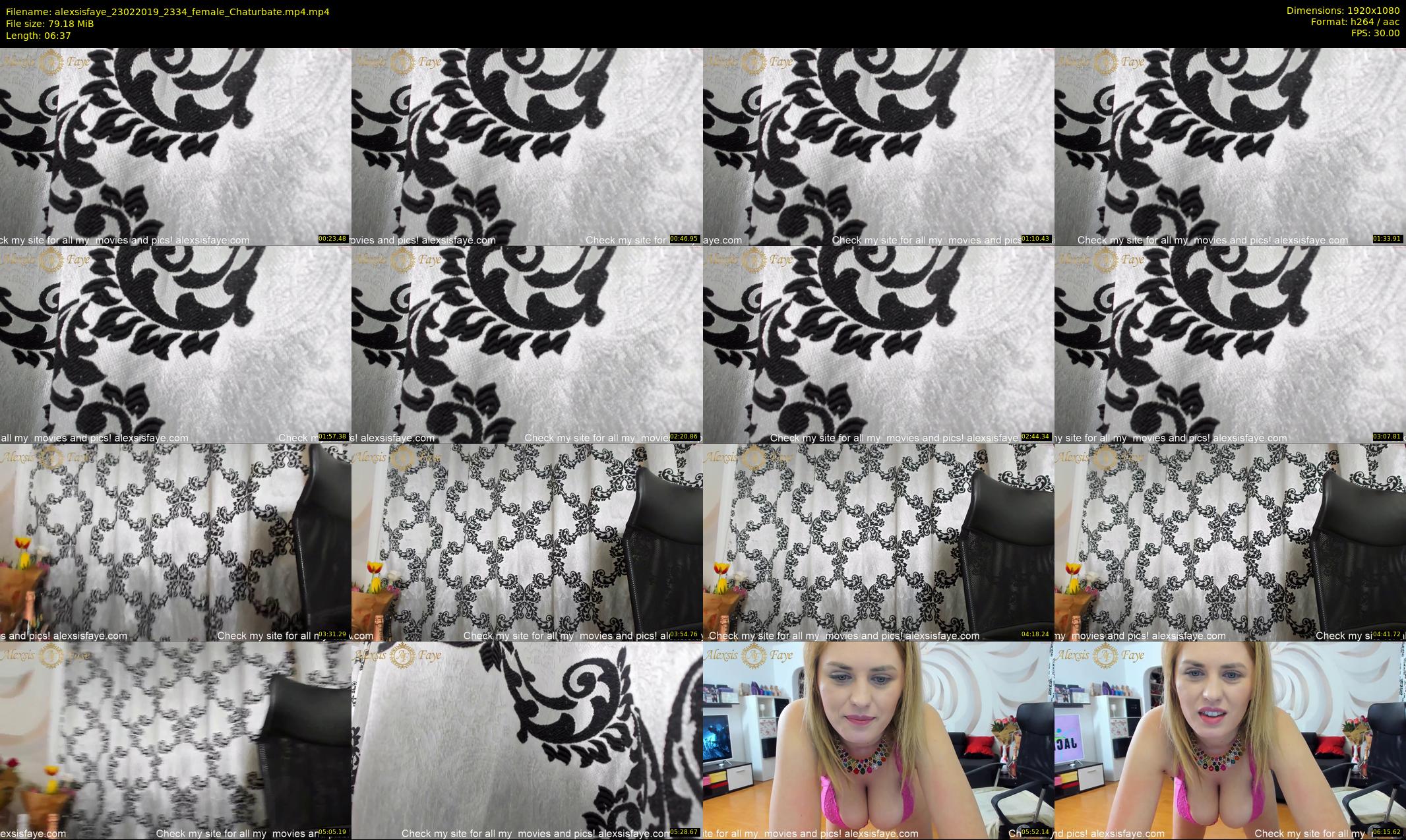 alexsisfaye — 7 minute Chaturbate female cam show recording, 1080p, Feb 23, 2019