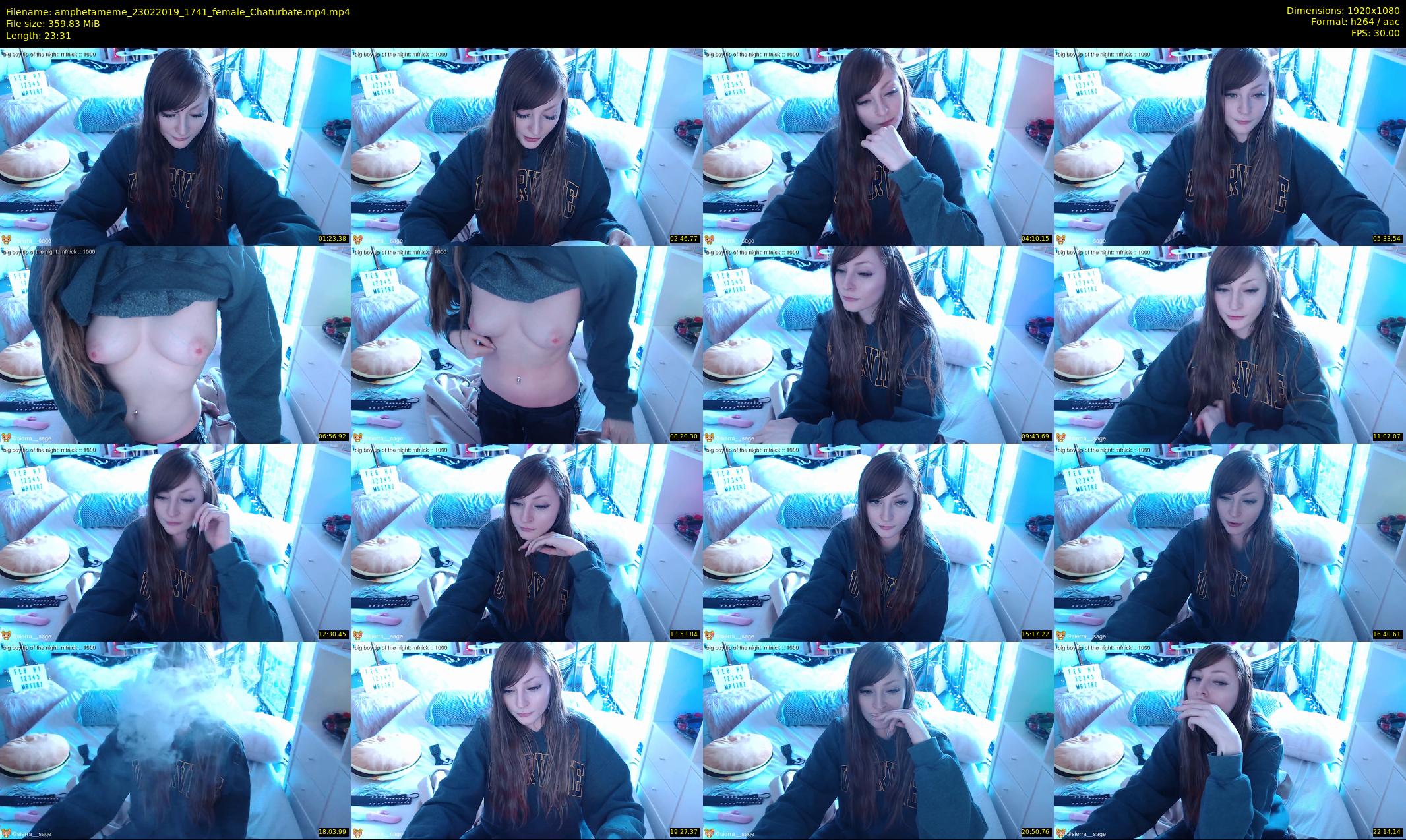 amphetameme — 24 minute Chaturbate female cam show recording, 1080p, Feb 23, 2019