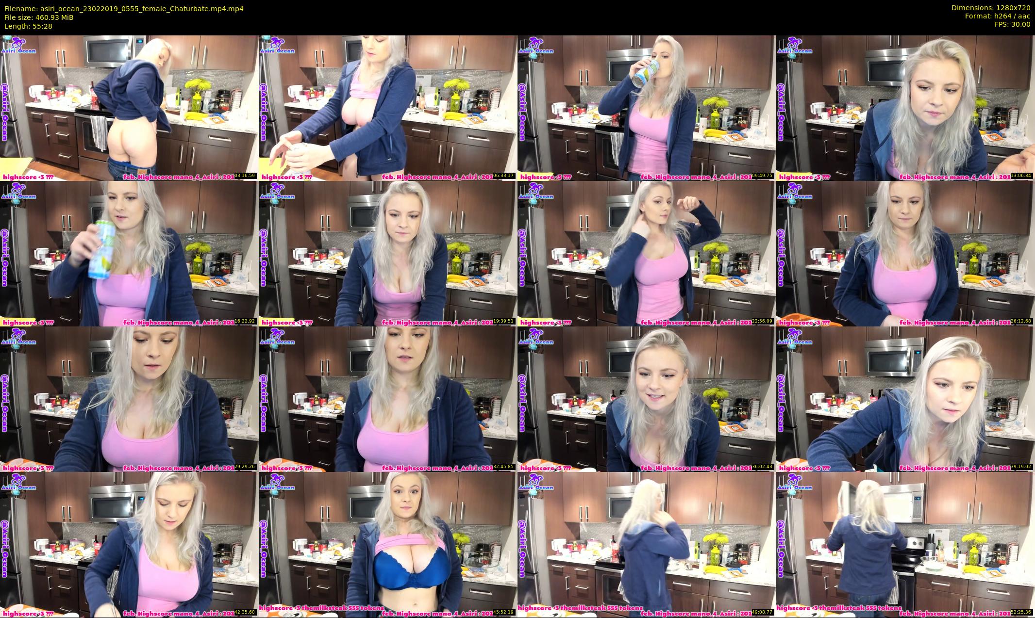 asiri_ocean — 56 minute Chaturbate female cam show recording, 720p, Feb 23, 2019