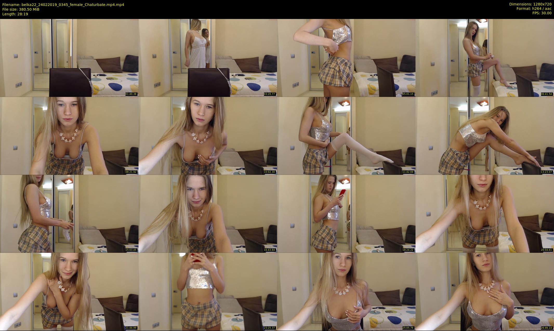 belka22 — 29 minute Chaturbate female cam show recording, 720p, Feb 24, 2019