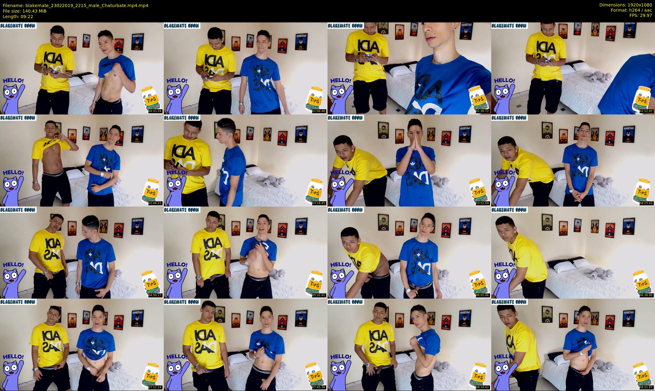 blakemate — 10 minute Chaturbate male cam show recording, 1080p, Feb 23, 2019