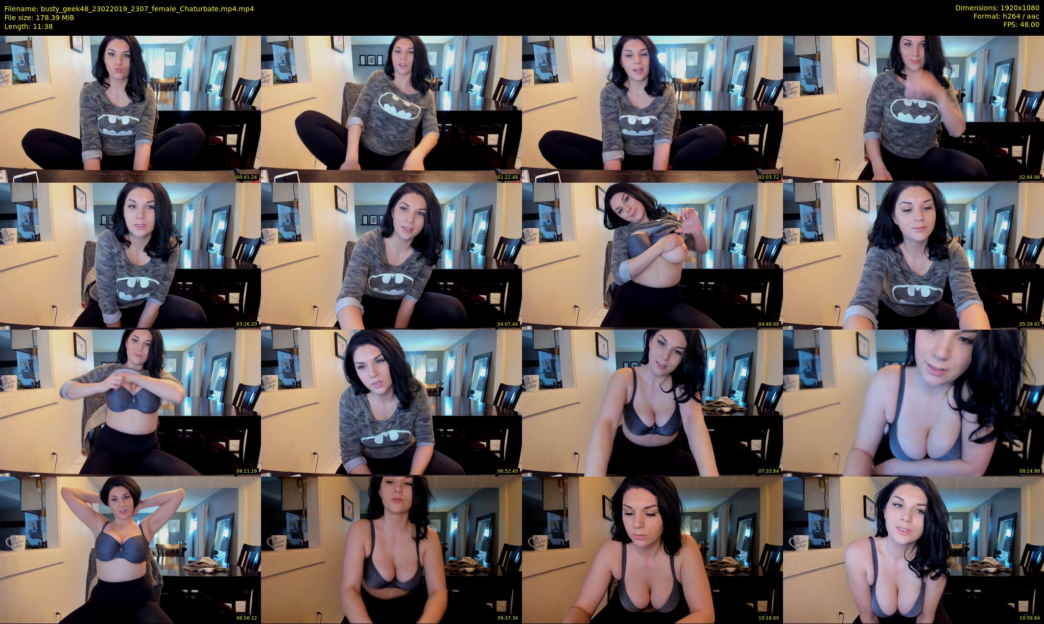 busty_geek48 — 12 minute Chaturbate female cam show recording, 1080p, Feb 23, 2019