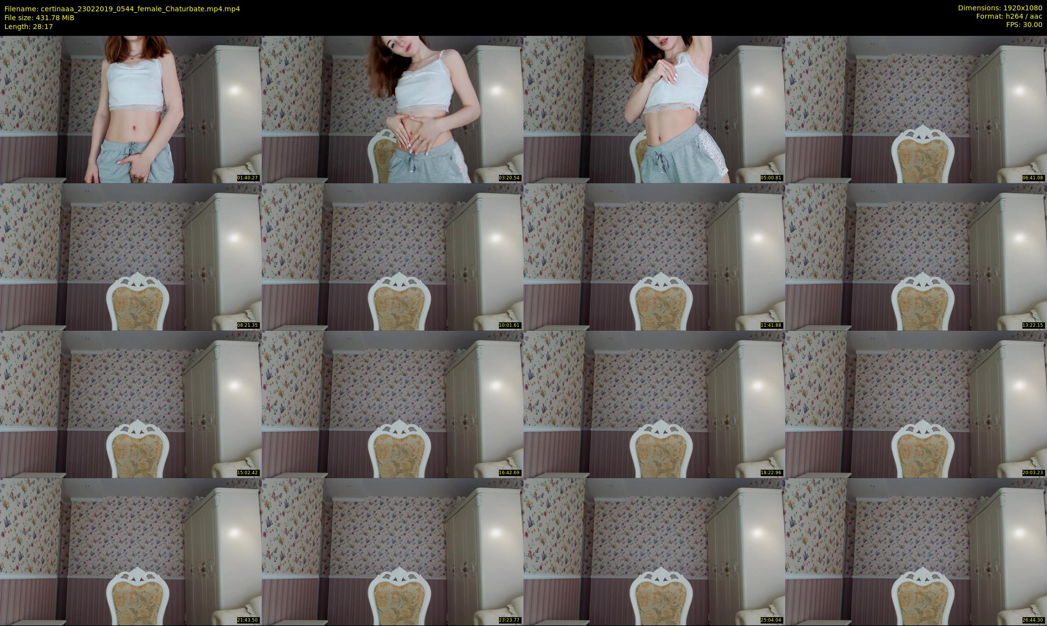 certinaaa — 29 minute Chaturbate female cam show recording, 1080p, Feb 23, 2019