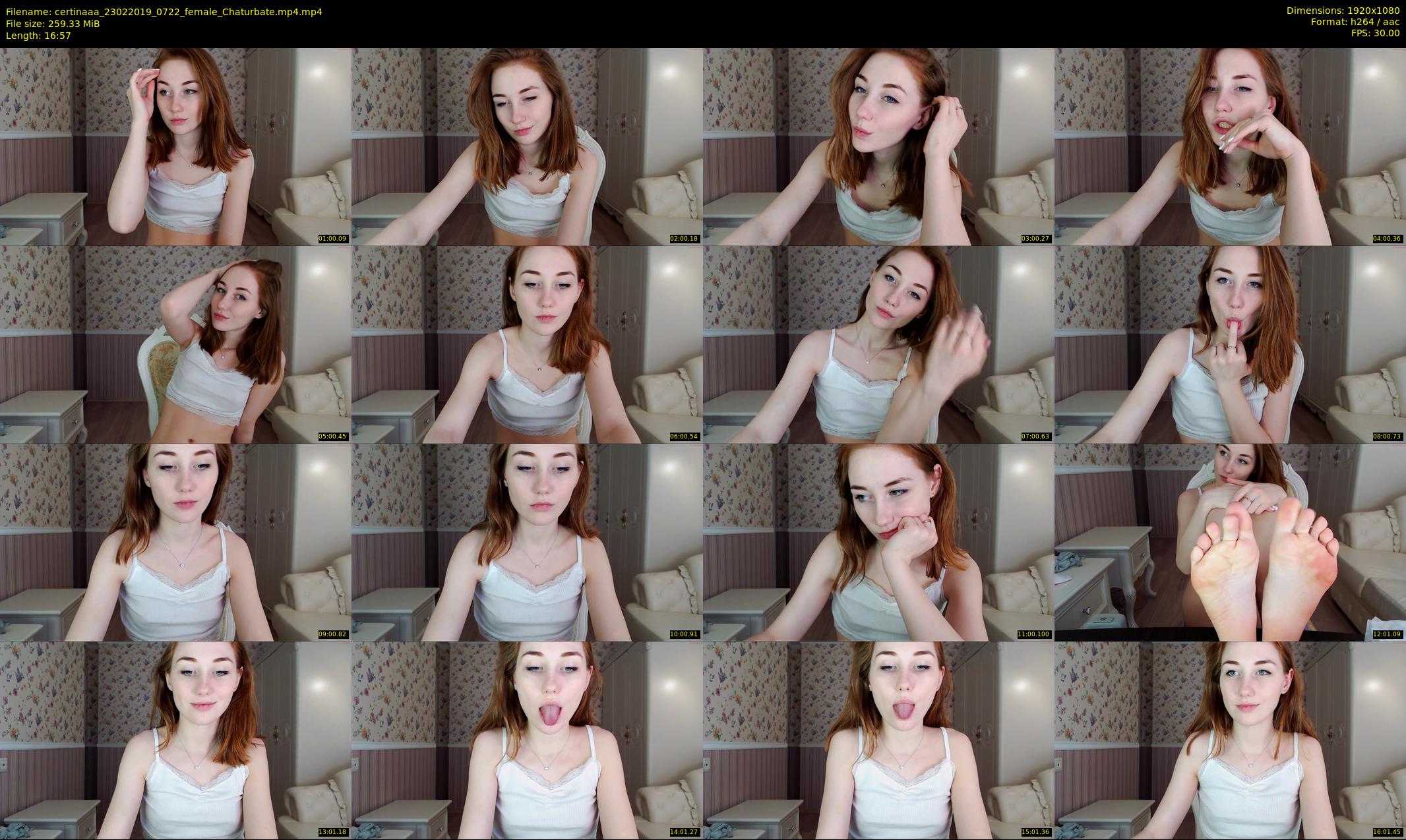 certinaaa — 17 minute Chaturbate female cam show recording, 1080p, Feb 23, 2019