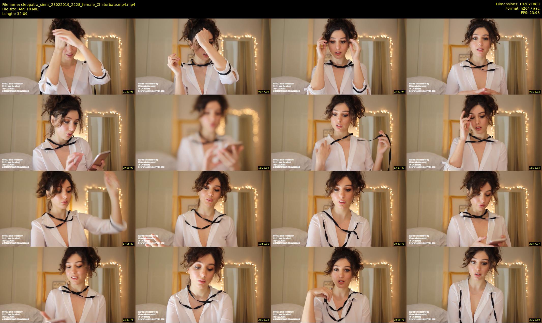cleopatra_sinns — 33 minute Chaturbate female cam show recording, 1080p, Feb 23, 2019