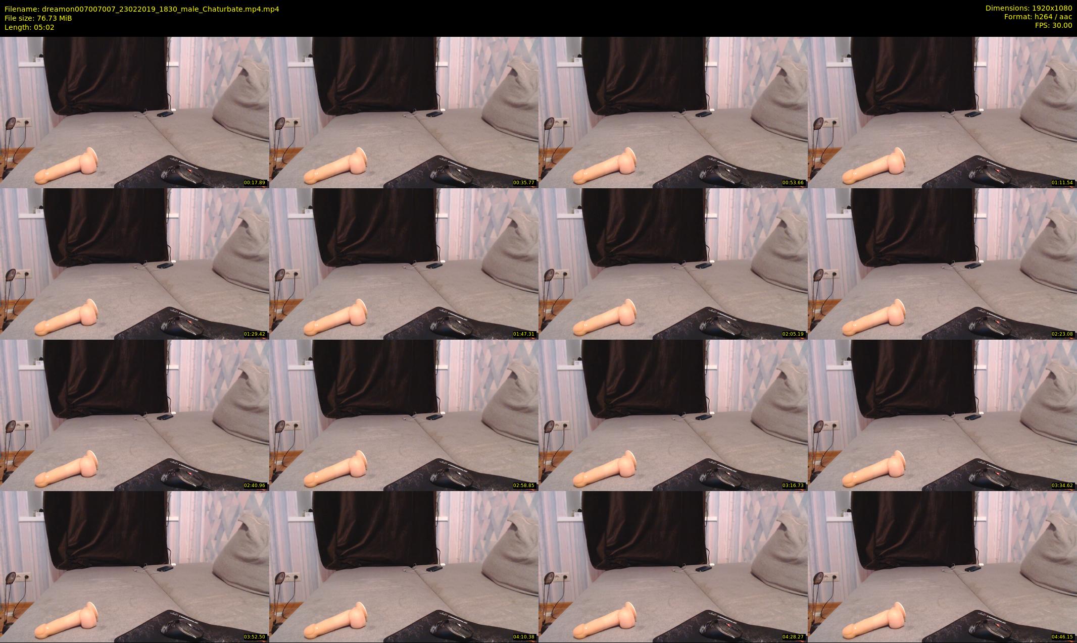 dreamon007007007 — 6 minute Chaturbate male cam show recording, 1080p, Feb 23, 2019