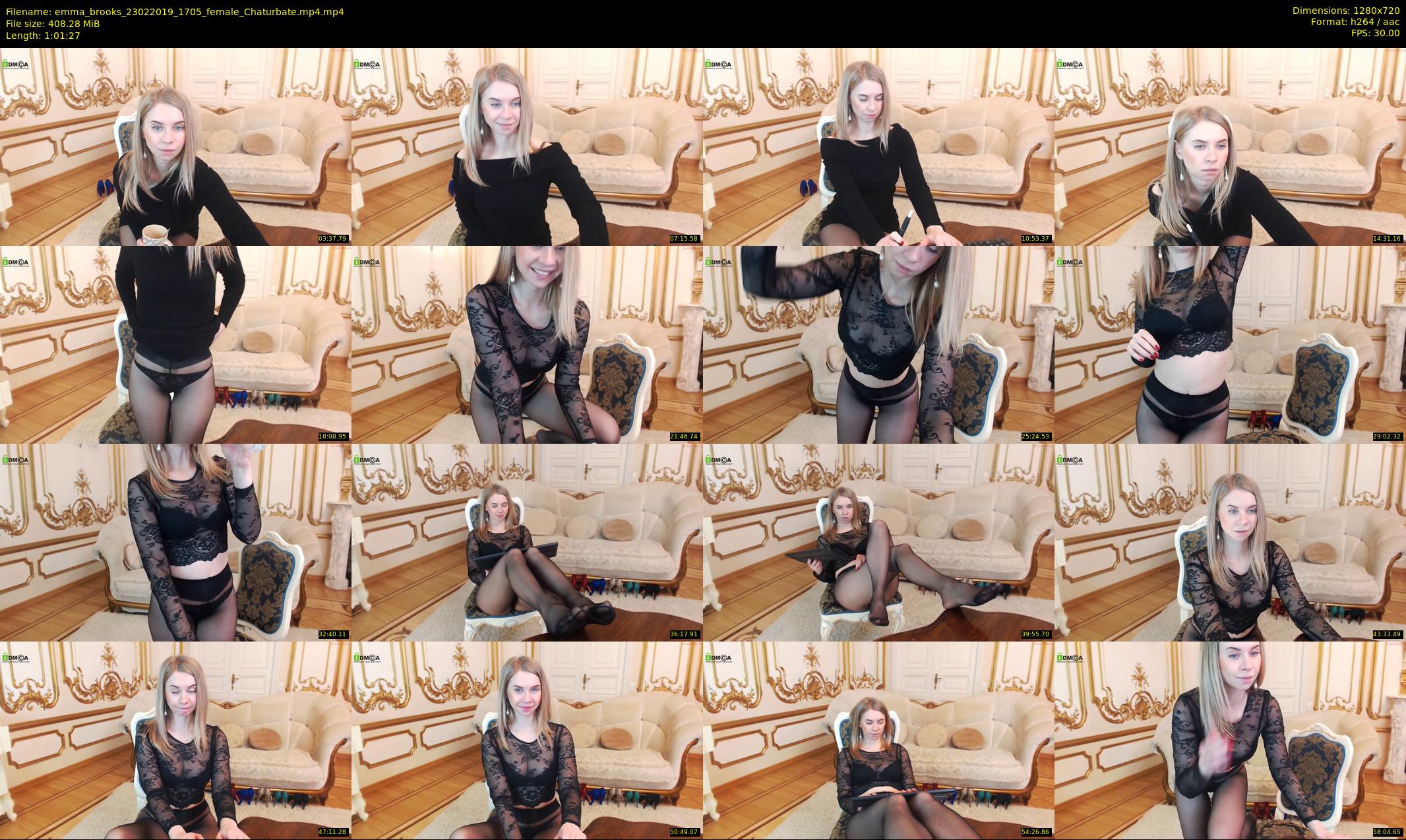 emma_brooks — 62 minute Chaturbate female cam show recording, 720p, Feb 23, 2019