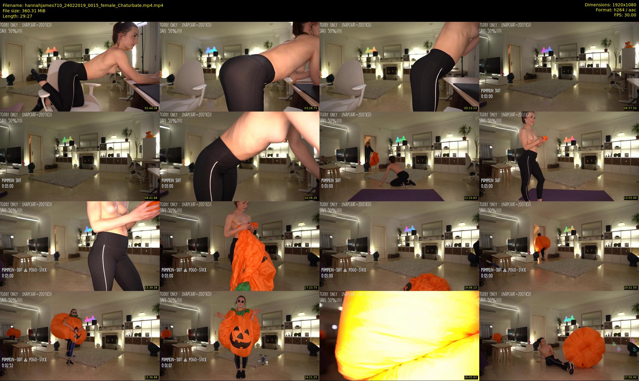 hannahjames710 — 30 minute Chaturbate female cam show recording, 1080p, Feb 24, 2019