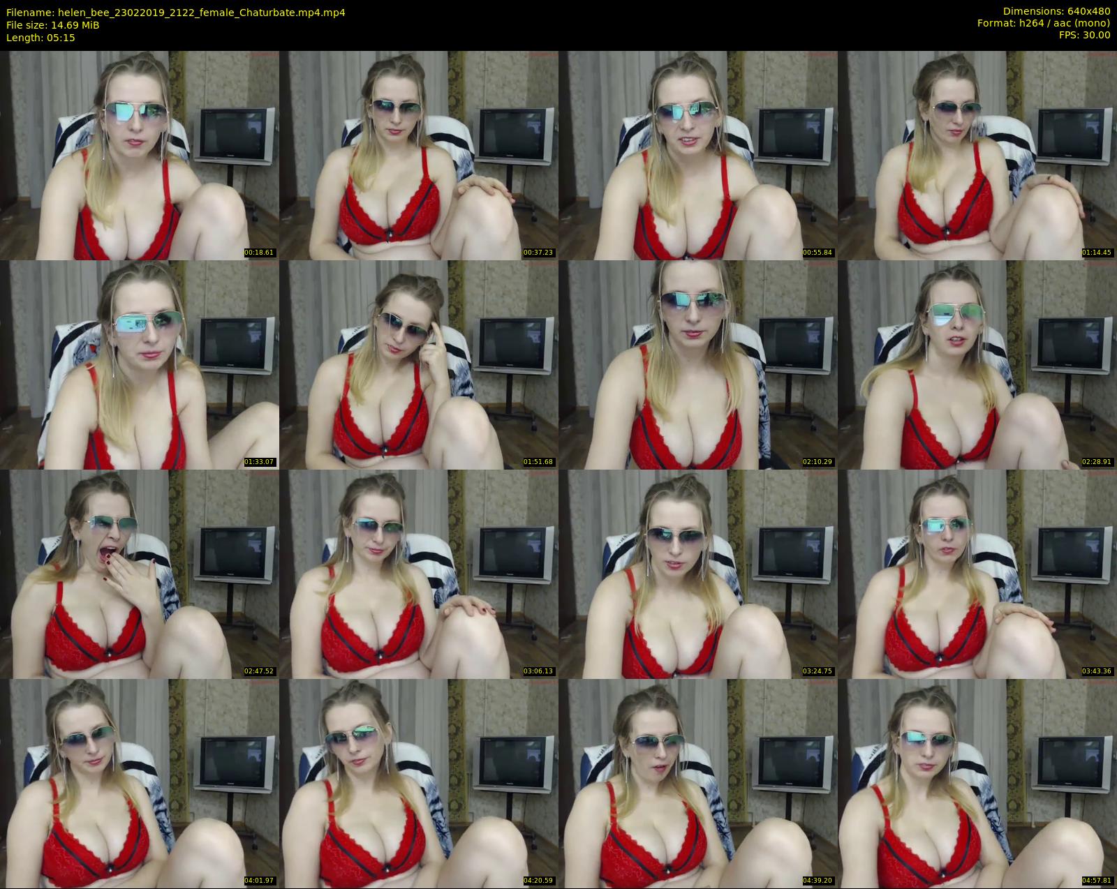 helen_bee — 6 minute Chaturbate female cam show recording, 480p, Feb 23, 2019
