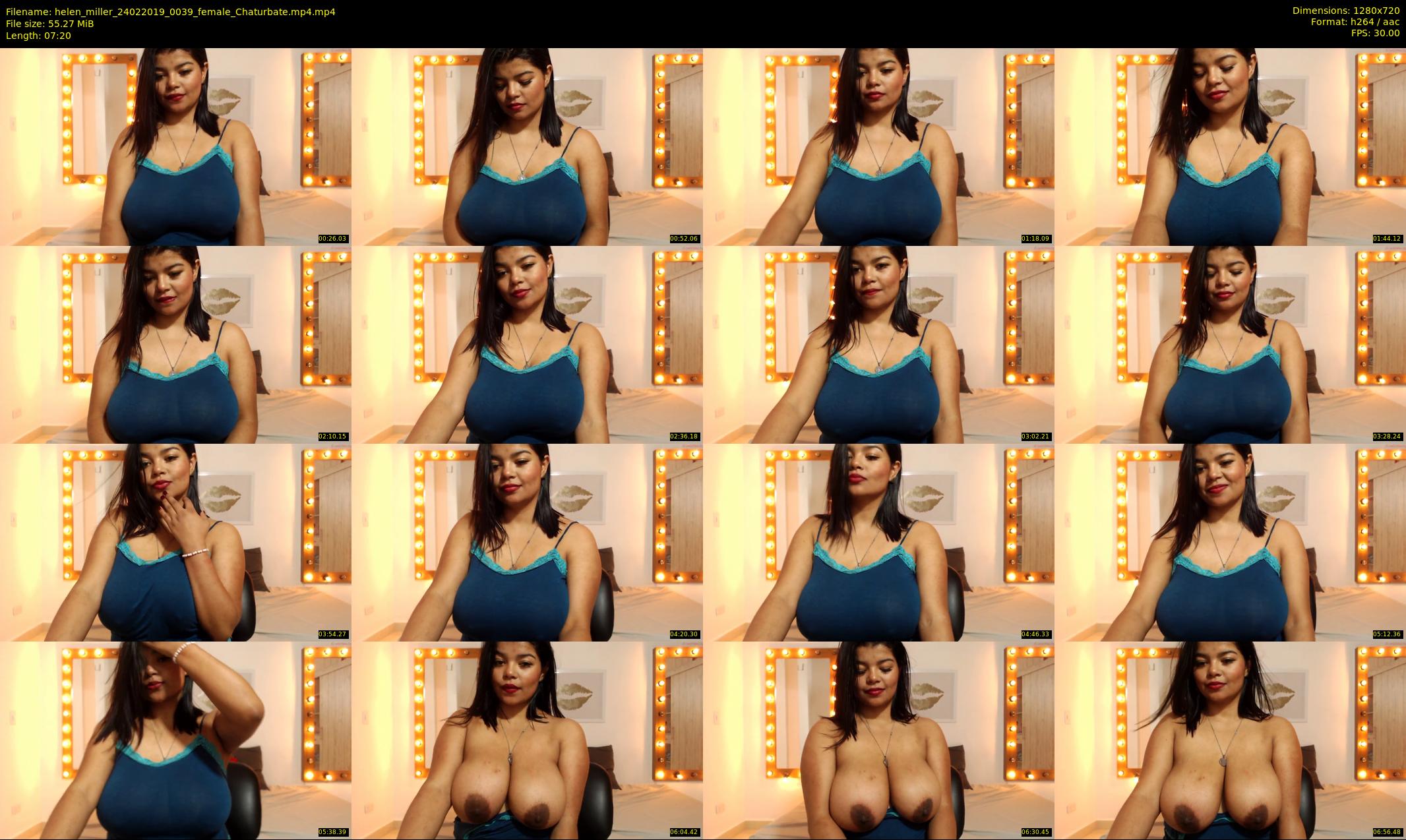 helen_miller — 8 minute Chaturbate female cam show recording, 720p, Feb 24, 2019