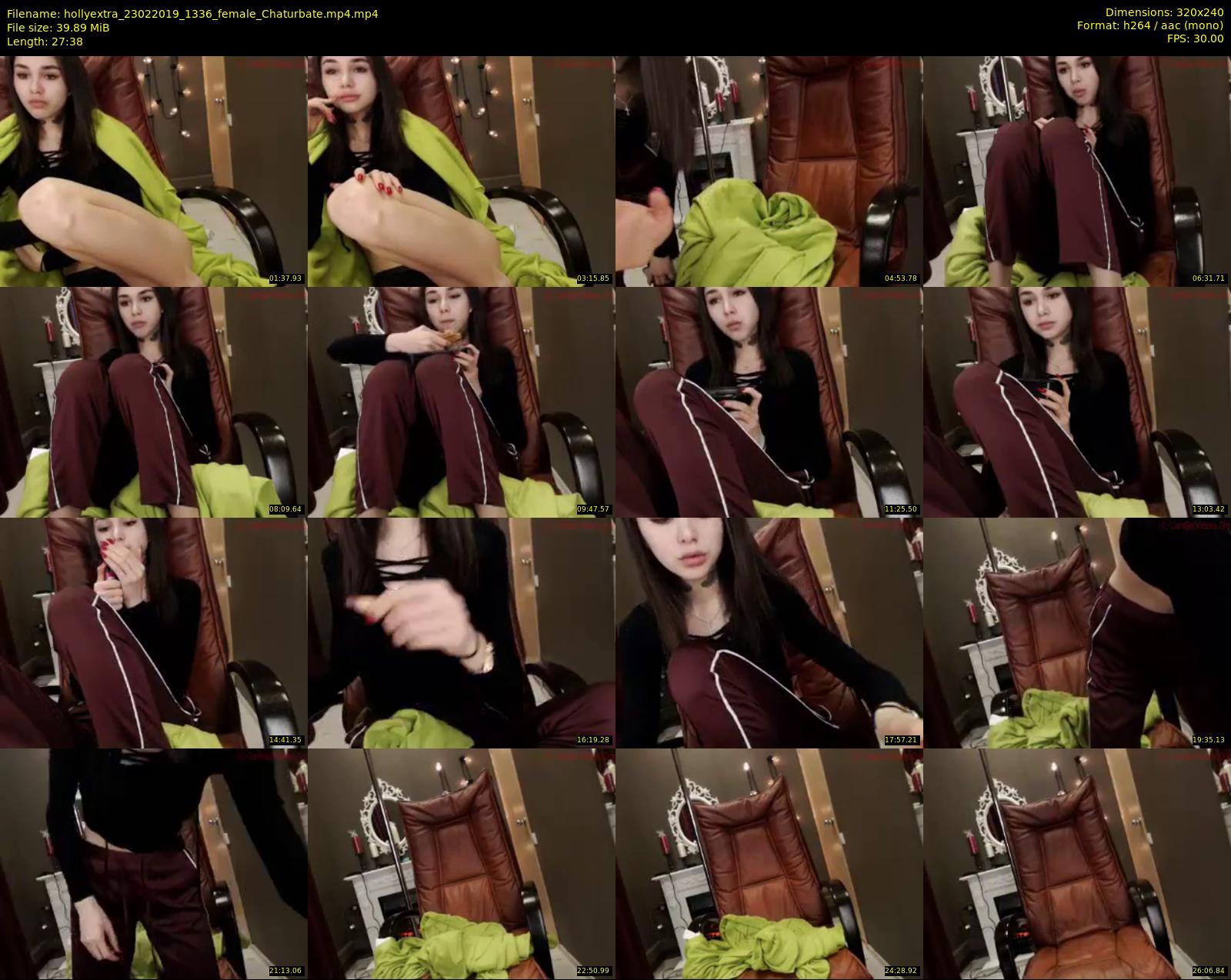 hollyextra — 28 minute Chaturbate female cam show recording, SD, Feb 23, 2019