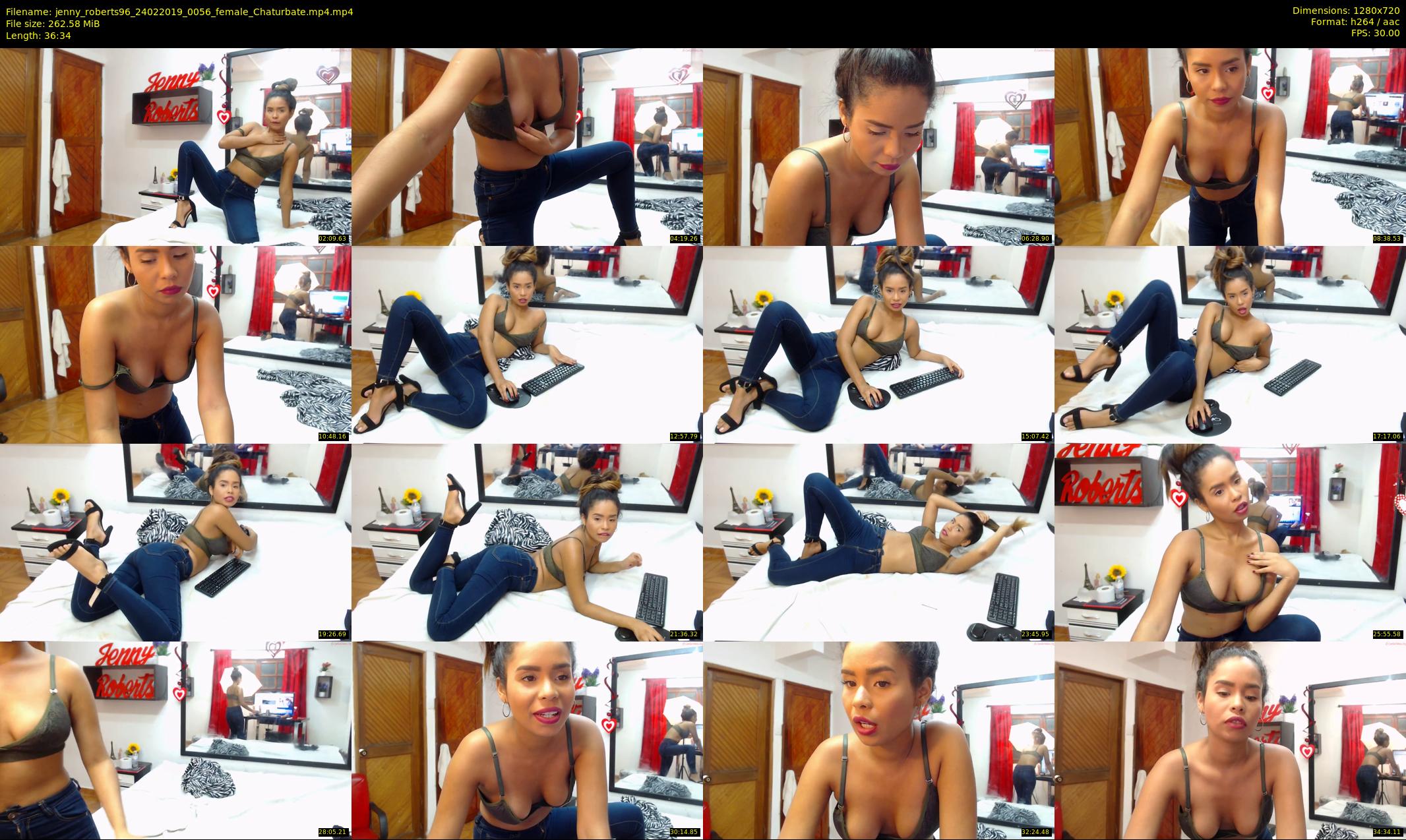 jenny_roberts96 — 37 minute Chaturbate female cam show recording, 720p, Feb 24, 2019