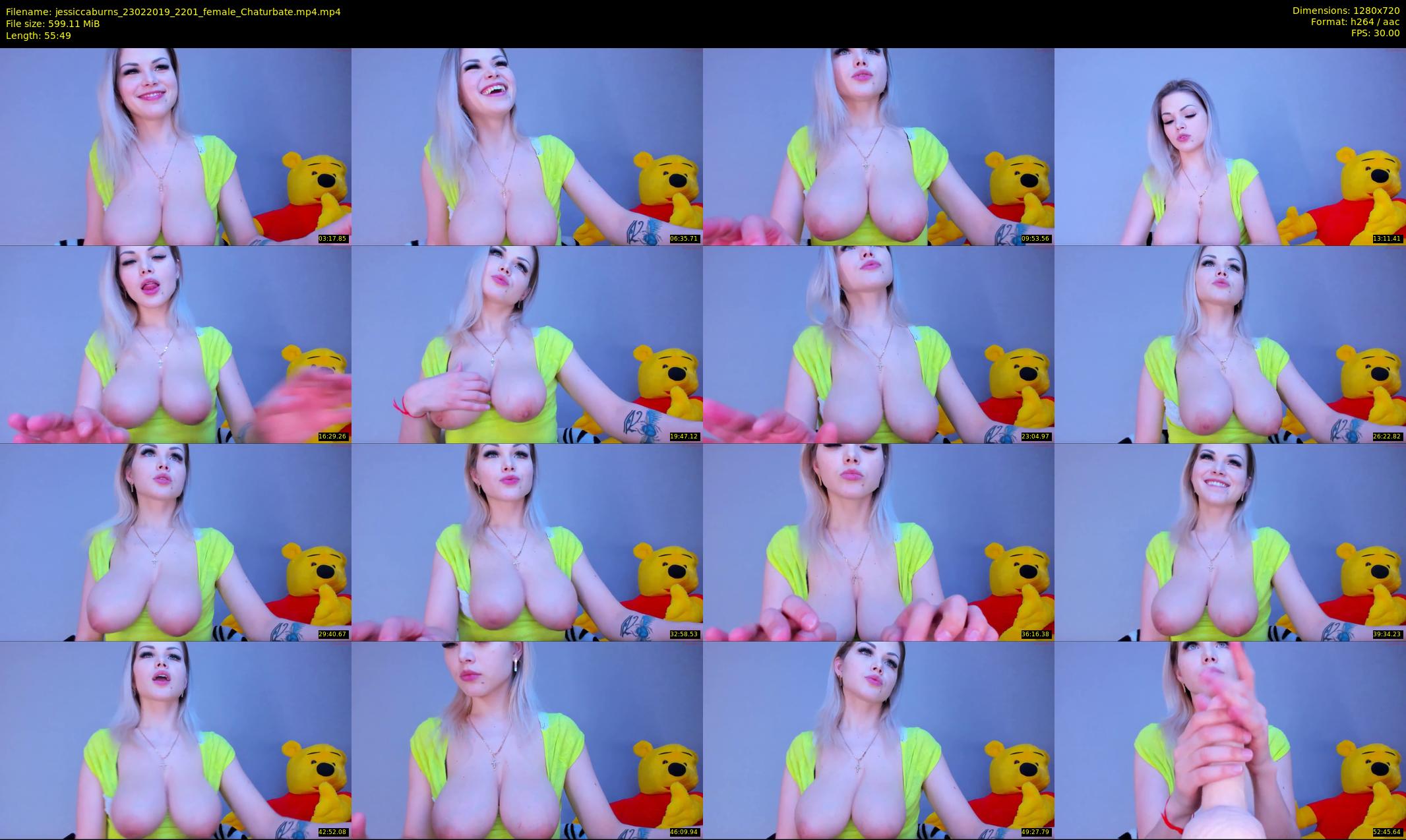 jessiccaburns — 56 minute Chaturbate female cam show recording, 720p, Feb 23, 2019