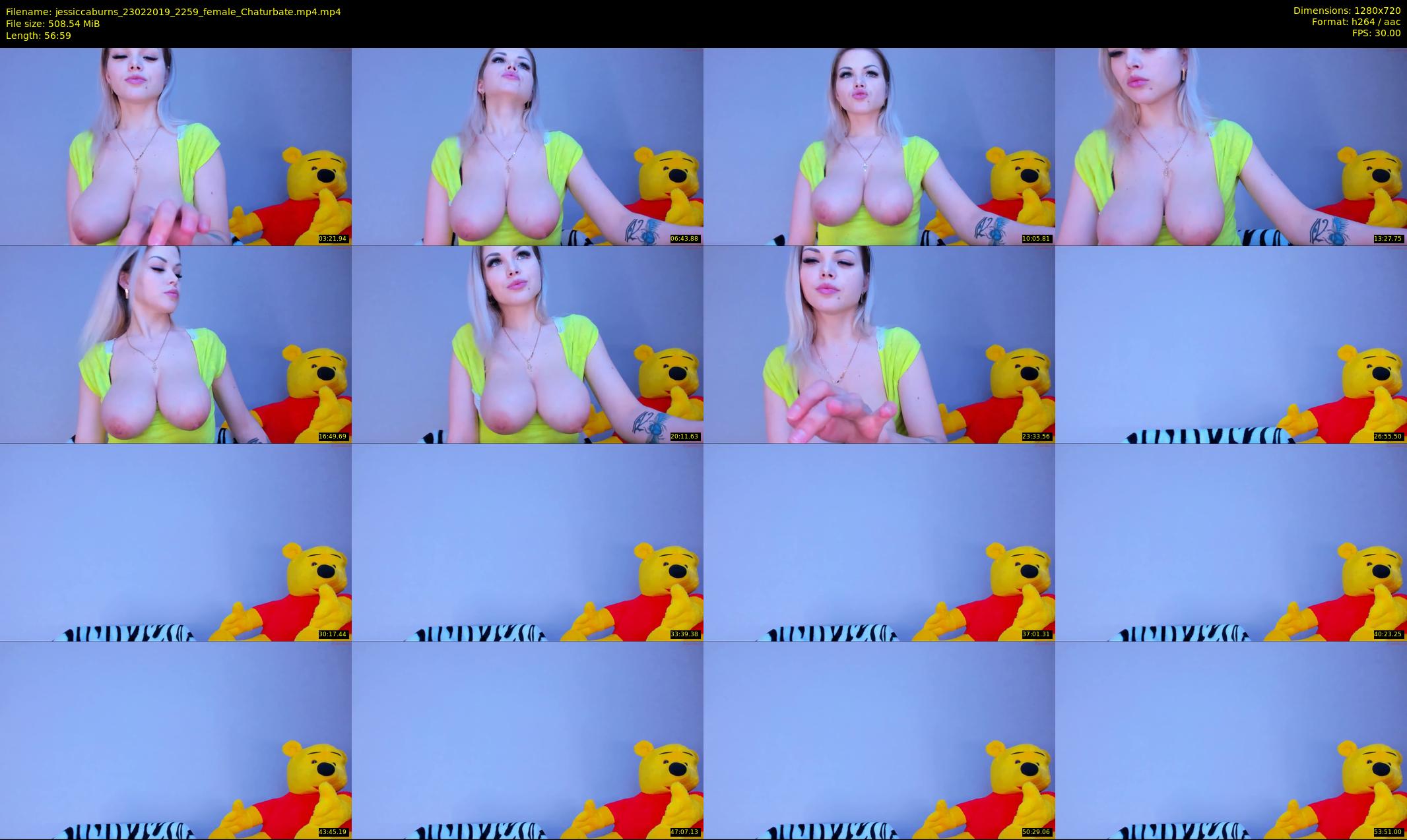 jessiccaburns — 57 minute Chaturbate female cam show recording, 720p, Feb 23, 2019