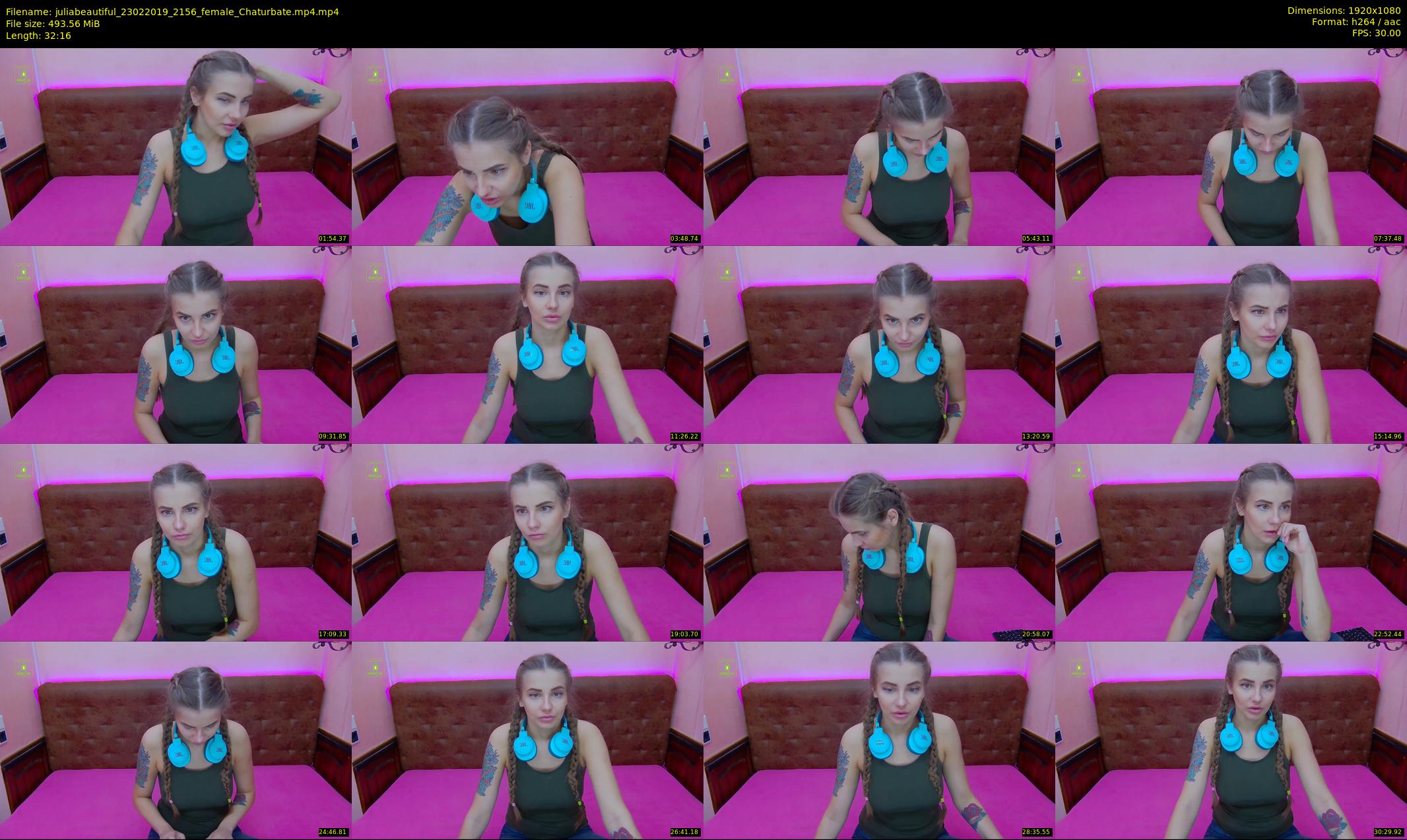 juliabeautiful — 33 minute Chaturbate female cam show recording, 1080p, Feb 23, 2019