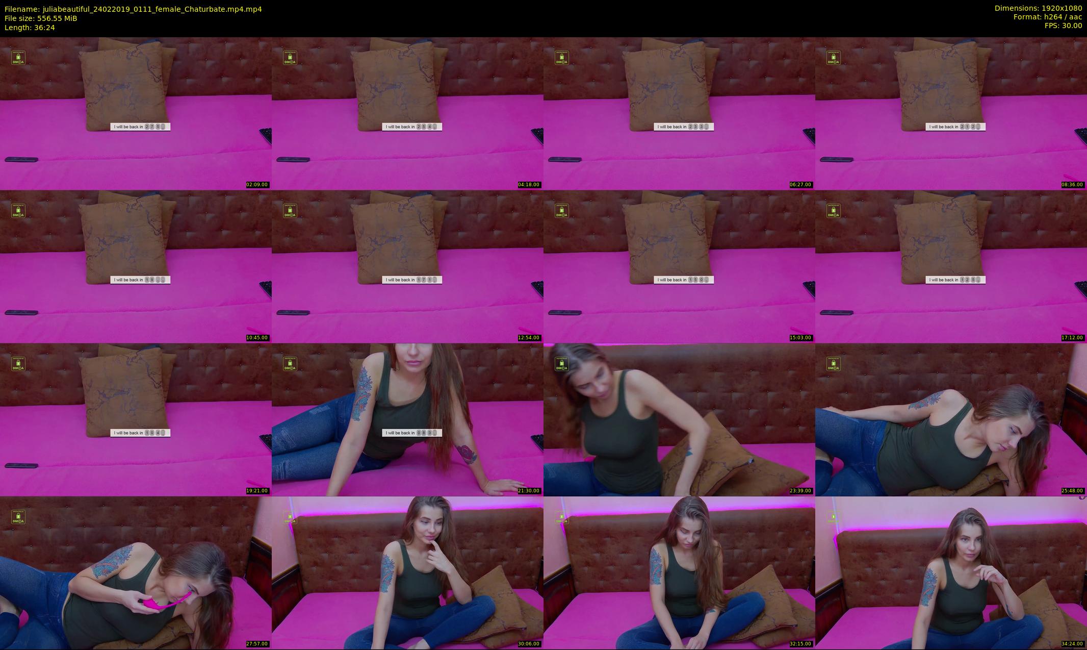 juliabeautiful — 37 minute Chaturbate female cam show recording, 1080p, Feb 24, 2019