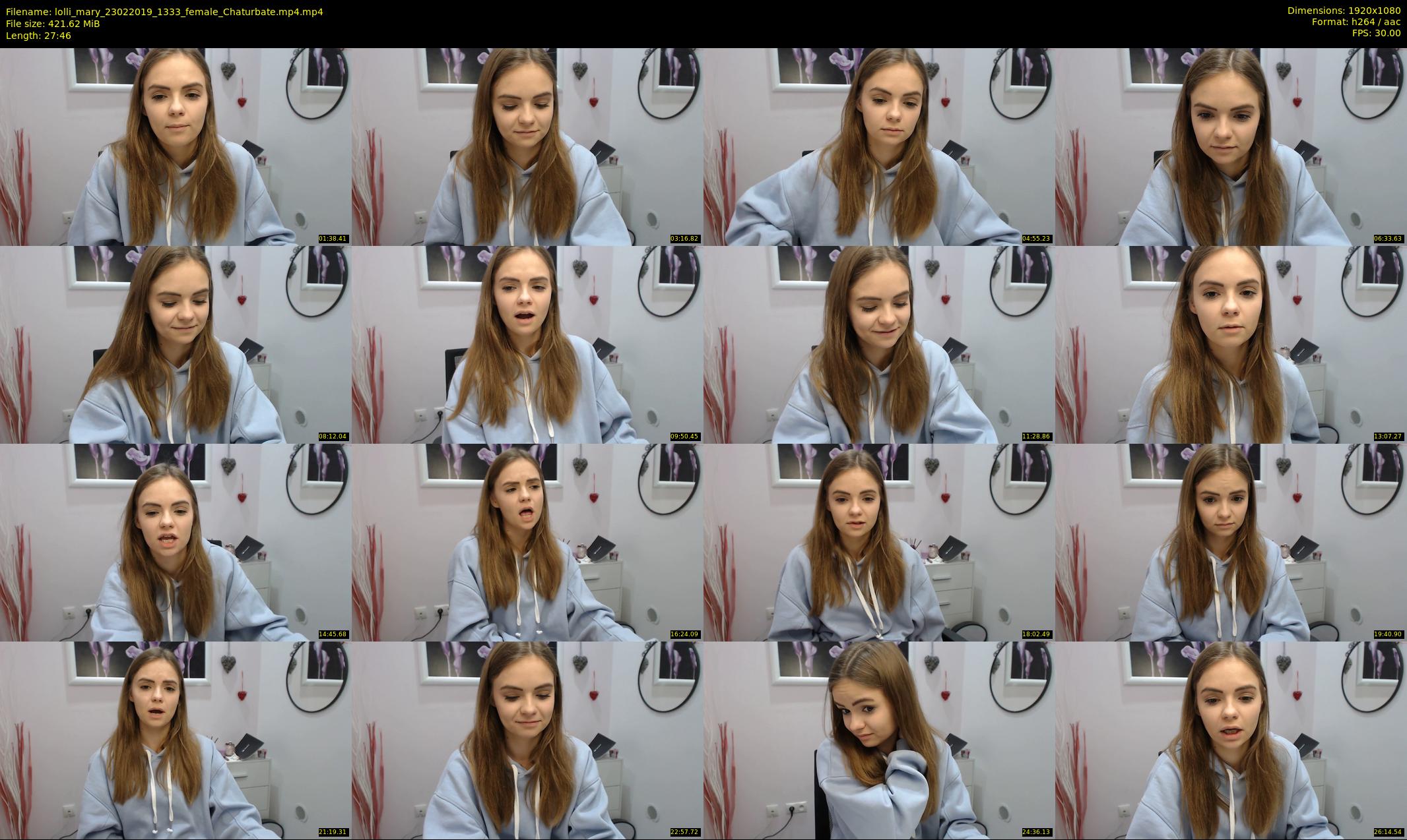 lolli_mary — 28 minute Chaturbate female cam show recording, 1080p, Feb 23, 2019