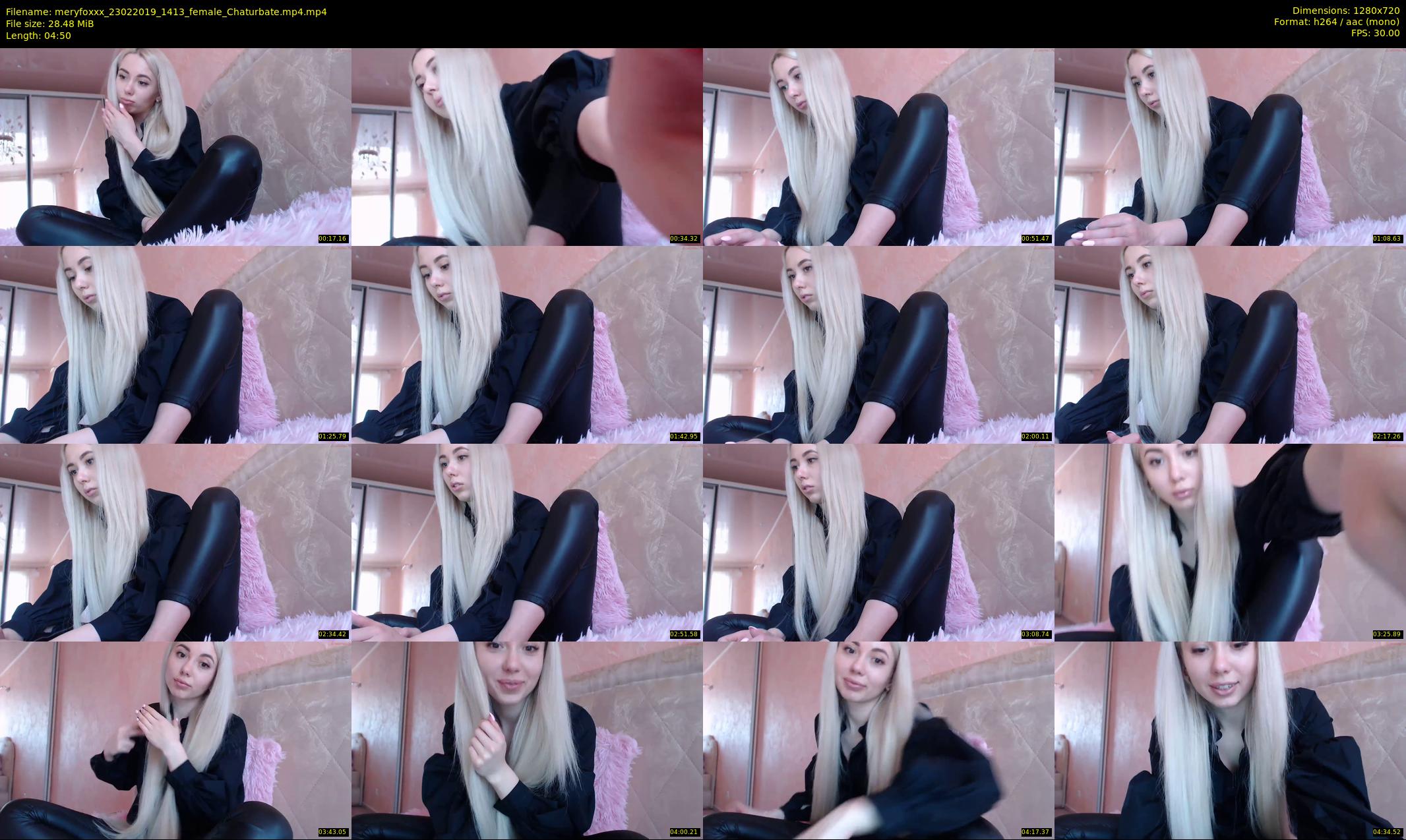 meryfoxxx — 5 minute Chaturbate female cam show recording, 720p, Feb 23, 2019