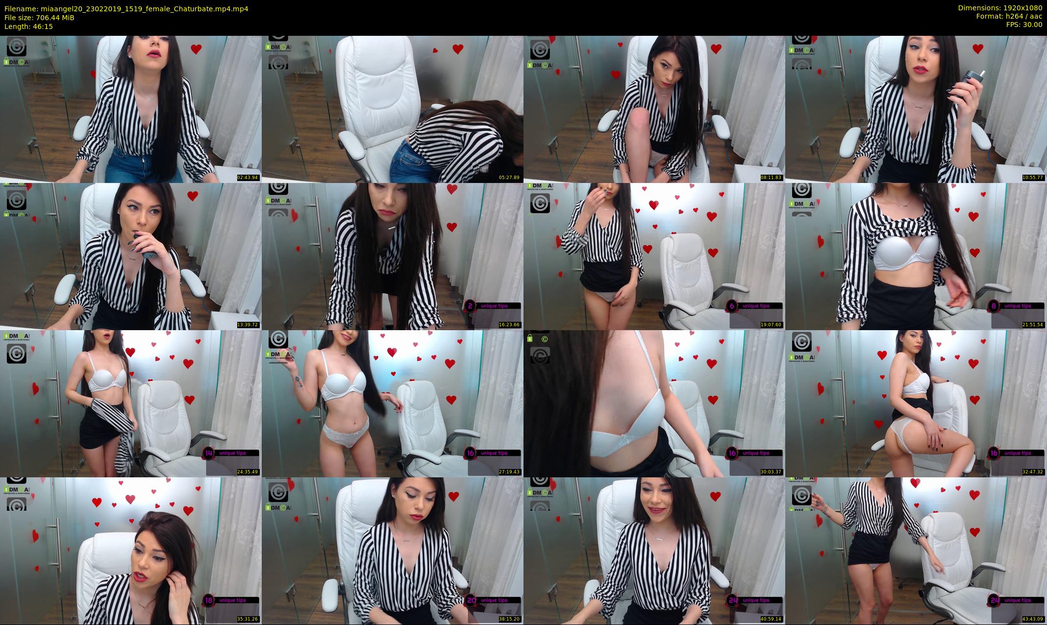 miaangel20 — 47 minute Chaturbate female cam show recording, 1080p, Feb 23, 2019