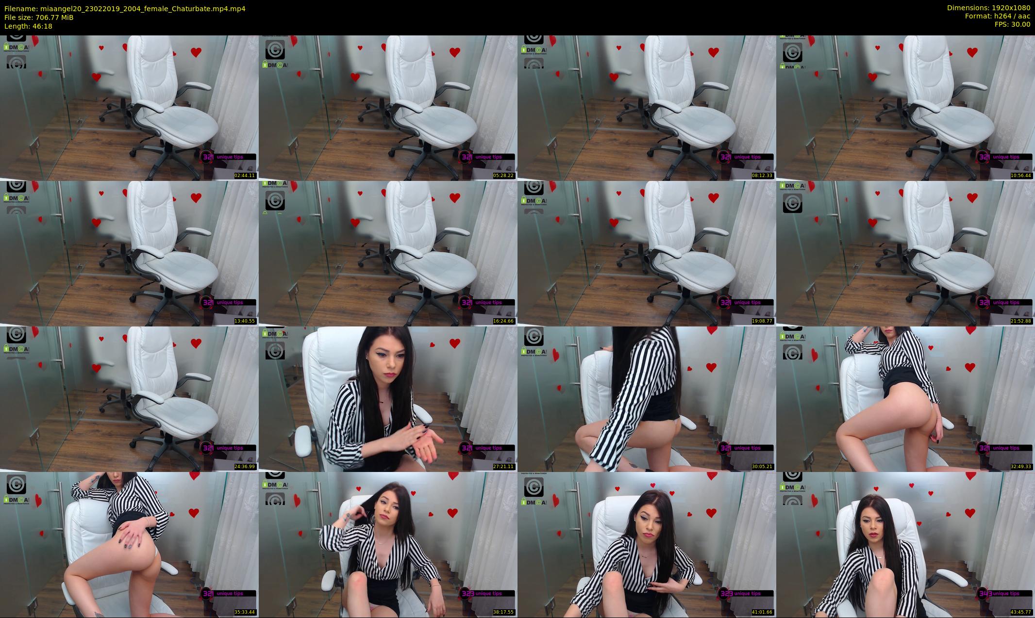 miaangel20 — 47 minute Chaturbate female cam show recording, 1080p, Feb 23, 2019