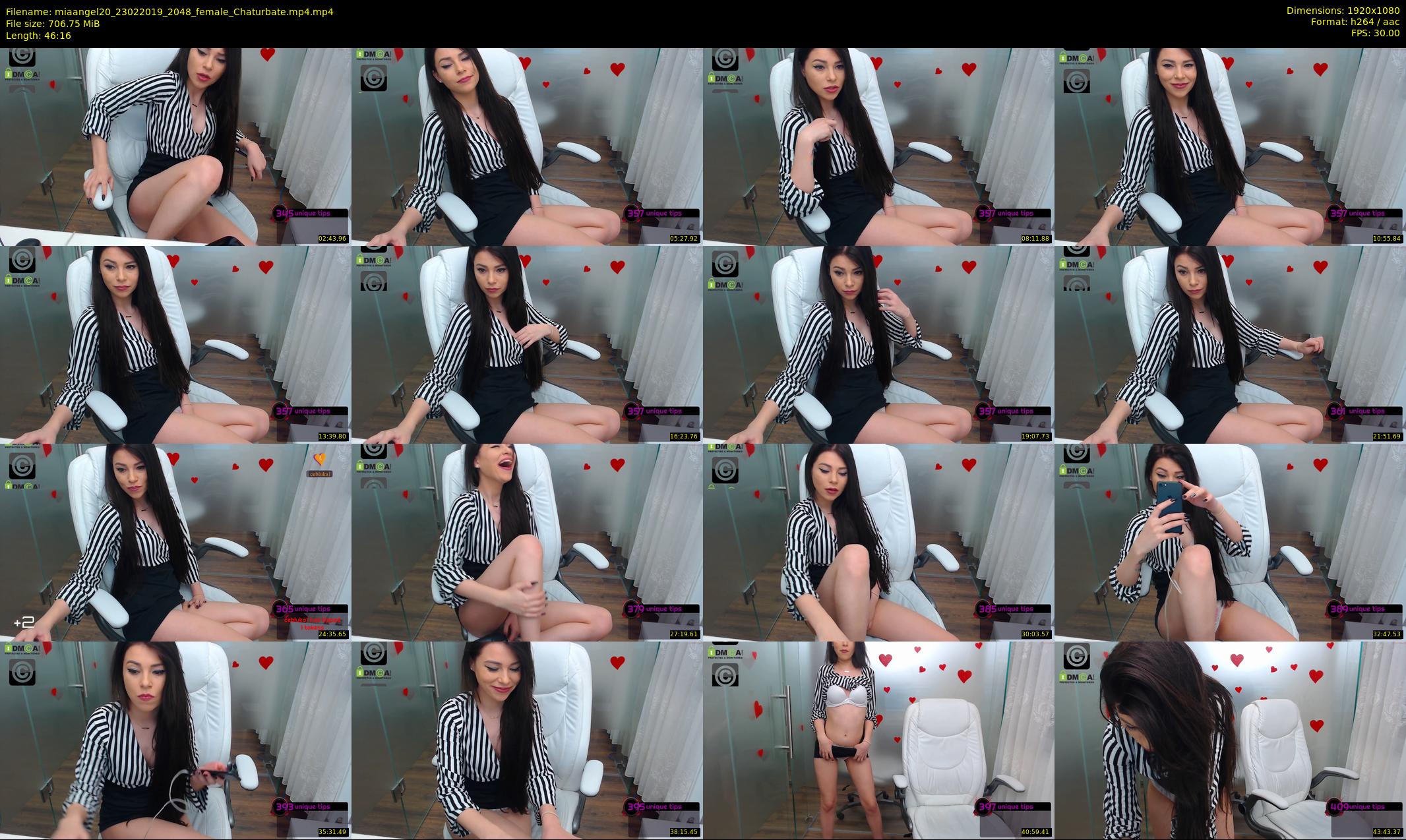 miaangel20 — 47 minute Chaturbate female cam show recording, 1080p, Feb 23, 2019