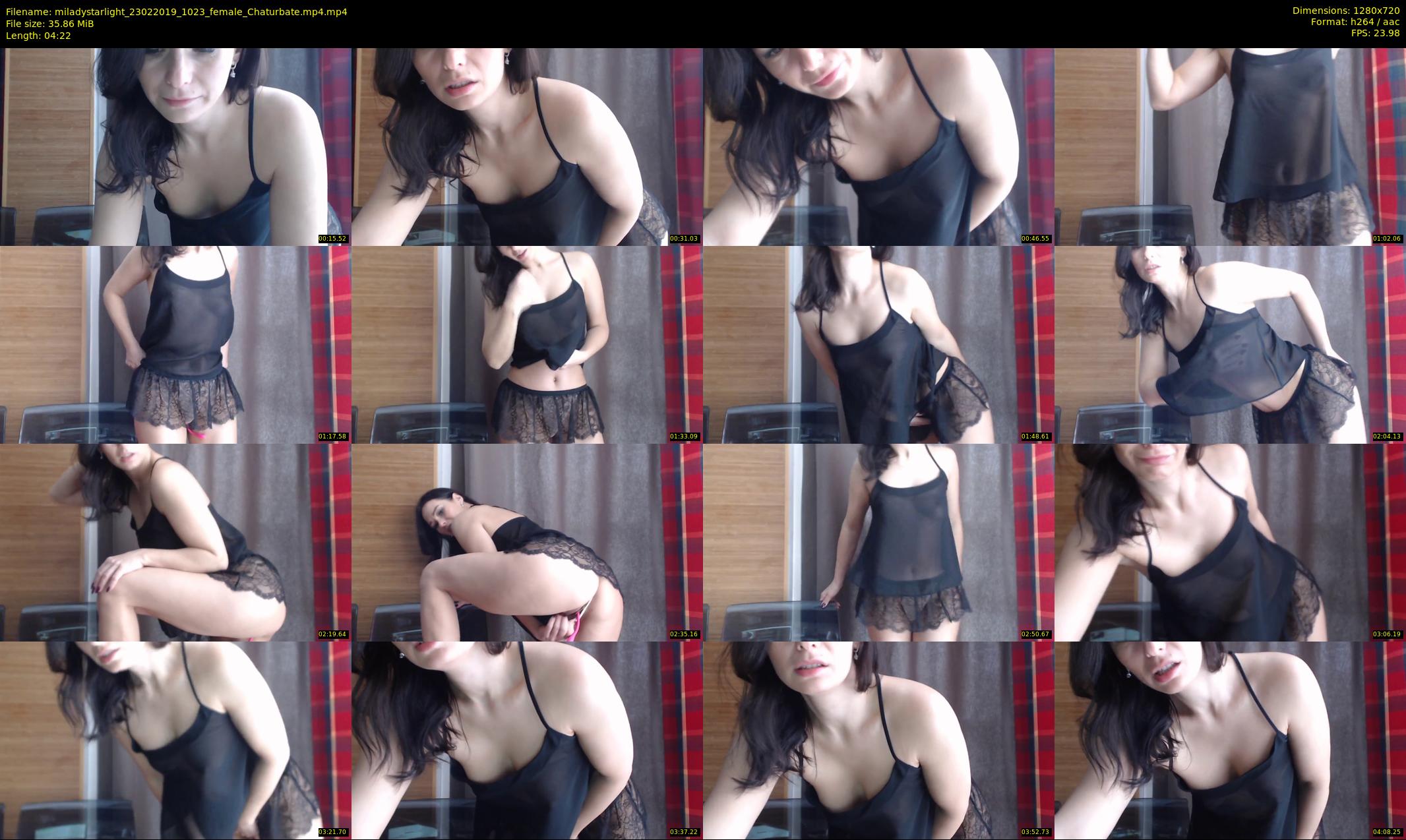 miladystarlight — 5 minute Chaturbate female cam show recording, 720p, Feb 23, 2019