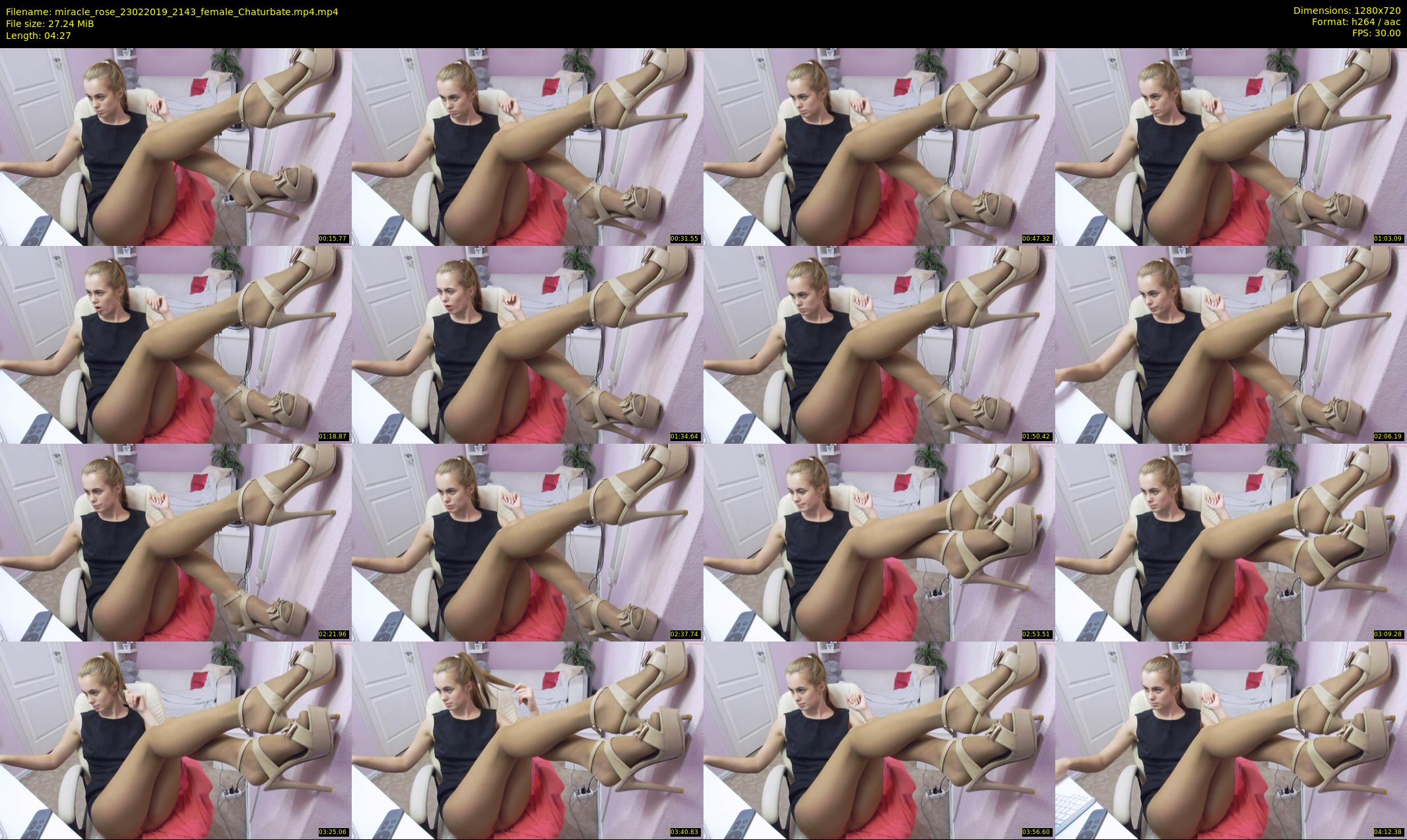 miracle_rose — 5 minute Chaturbate female cam show recording, 720p, Feb 23, 2019