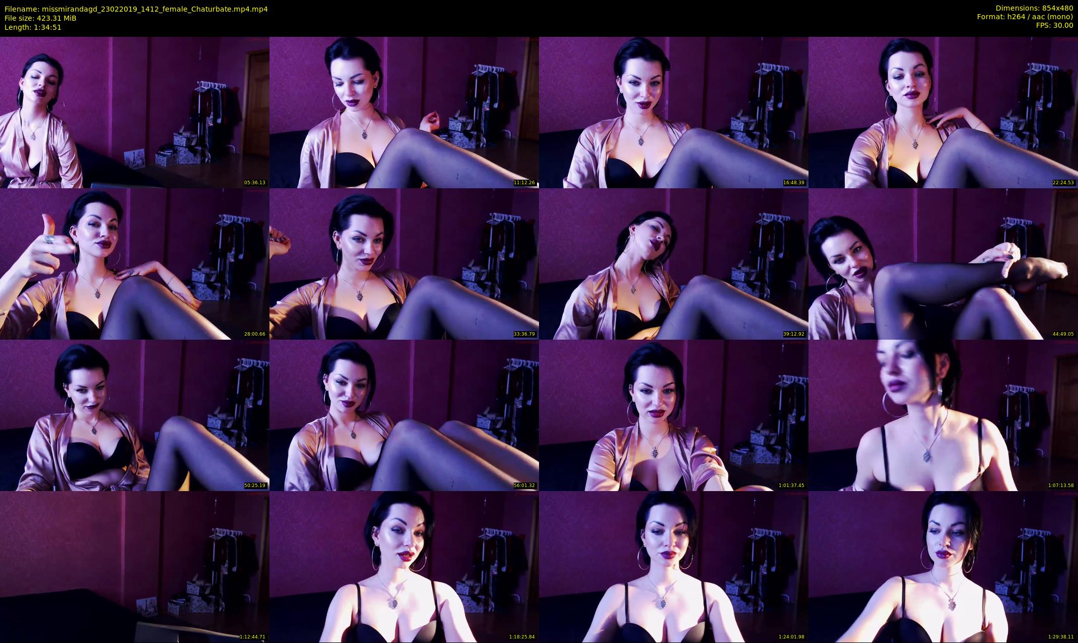 missmirandagd — 95 minute Chaturbate female cam show recording, 480p, Feb 23, 2019