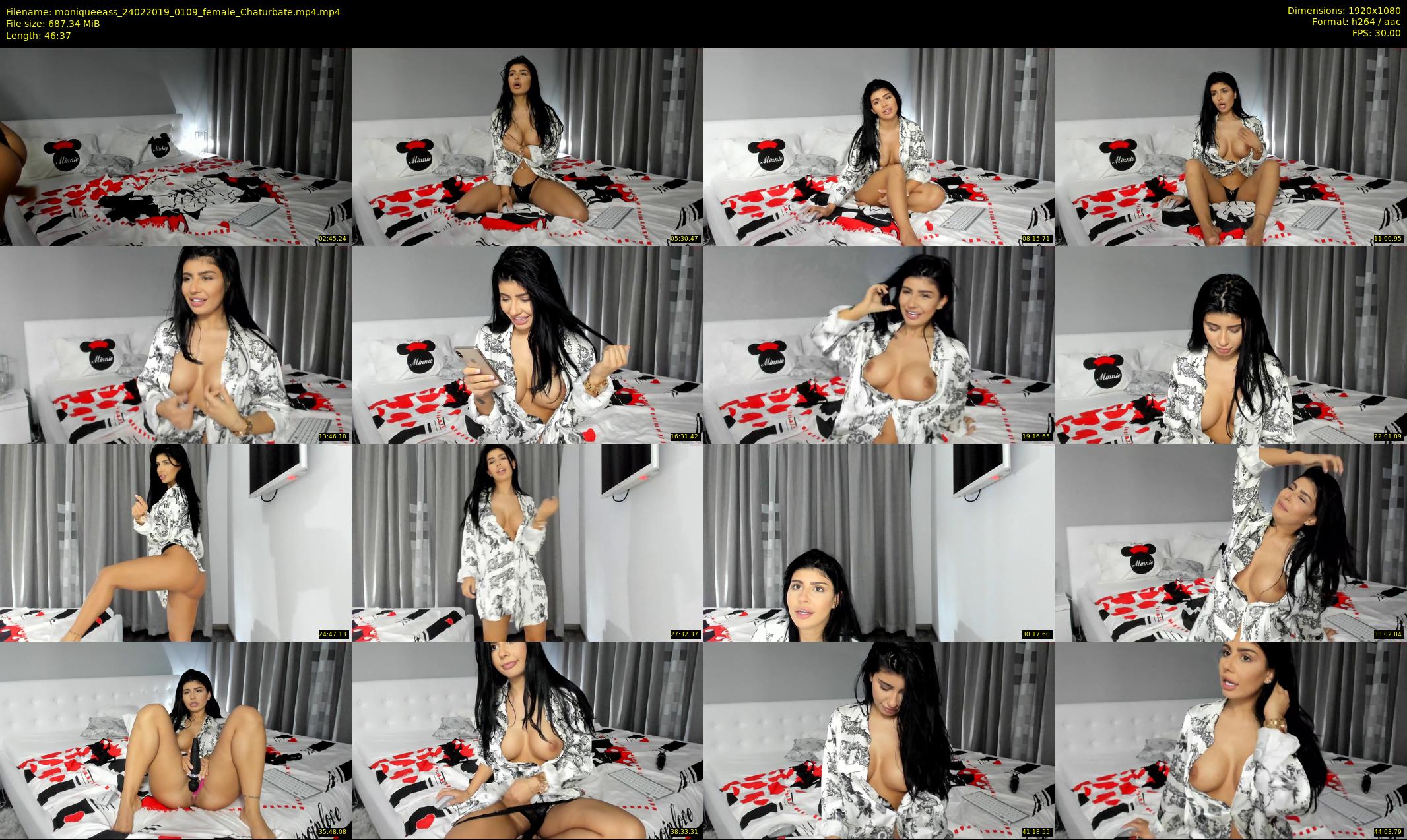 moniqueeass — 47 minute Chaturbate female cam show recording, 1080p, Feb 24, 2019
