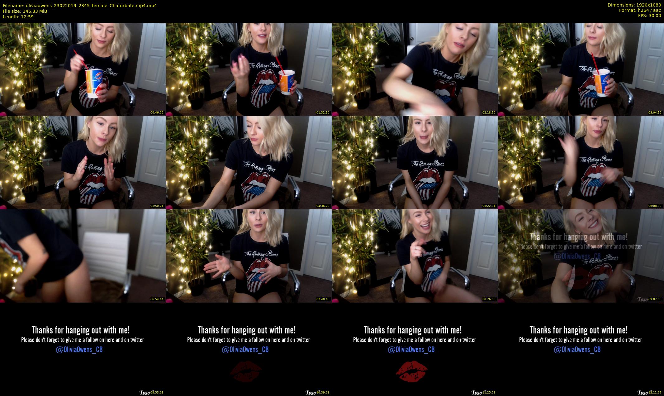 oliviaowens — 13 minute Chaturbate female cam show recording, 1080p, Feb 23, 2019