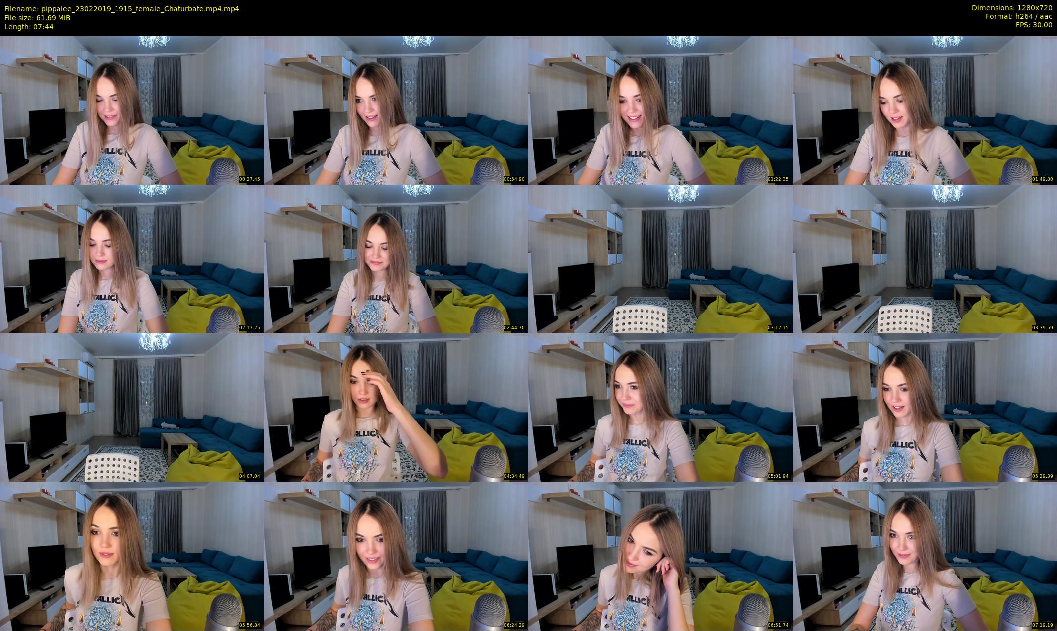 pippalee — 8 minute Chaturbate female cam show recording, 720p, Feb 23, 2019