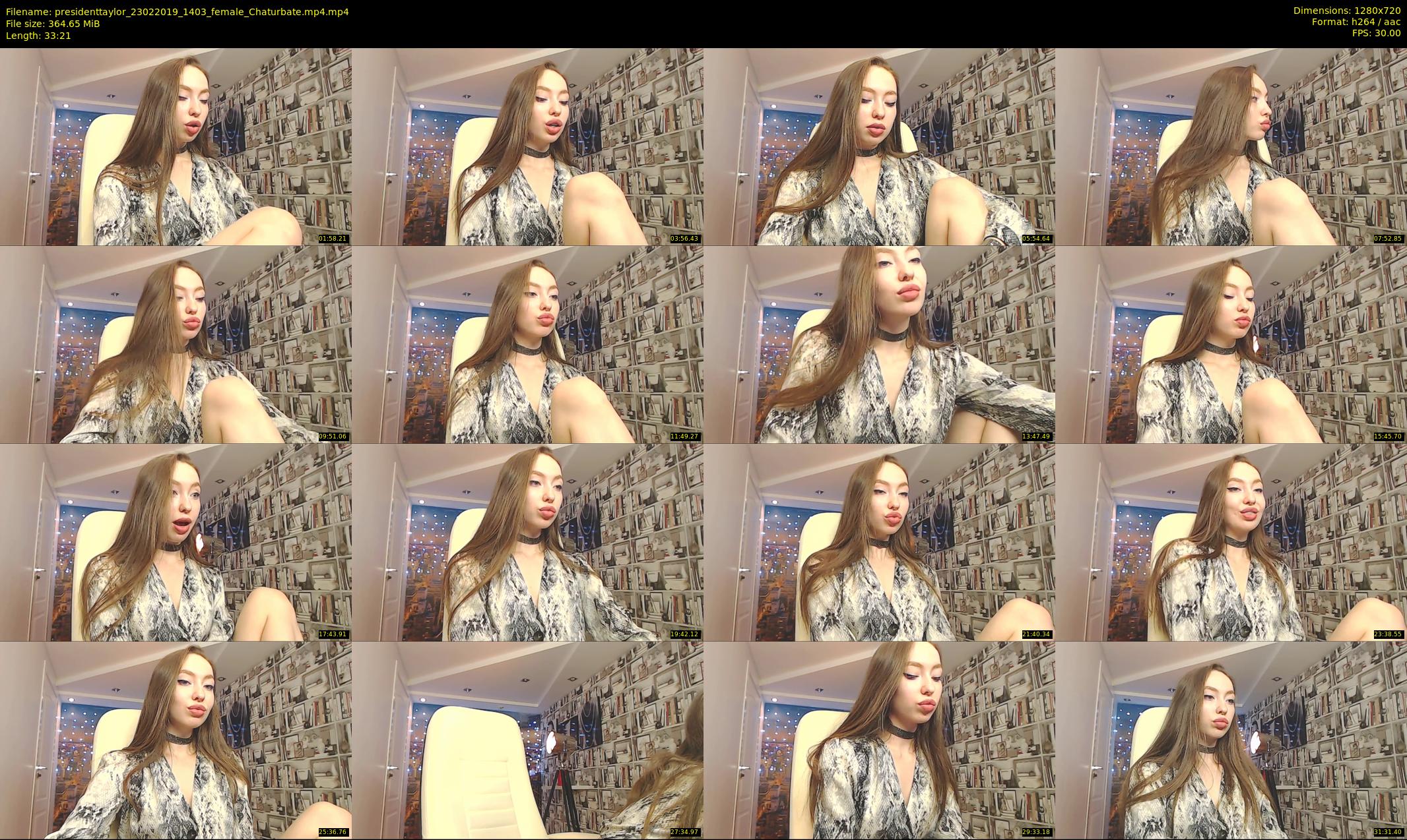 presidenttaylor — 34 minute Chaturbate female cam show recording, 720p, Feb 23, 2019