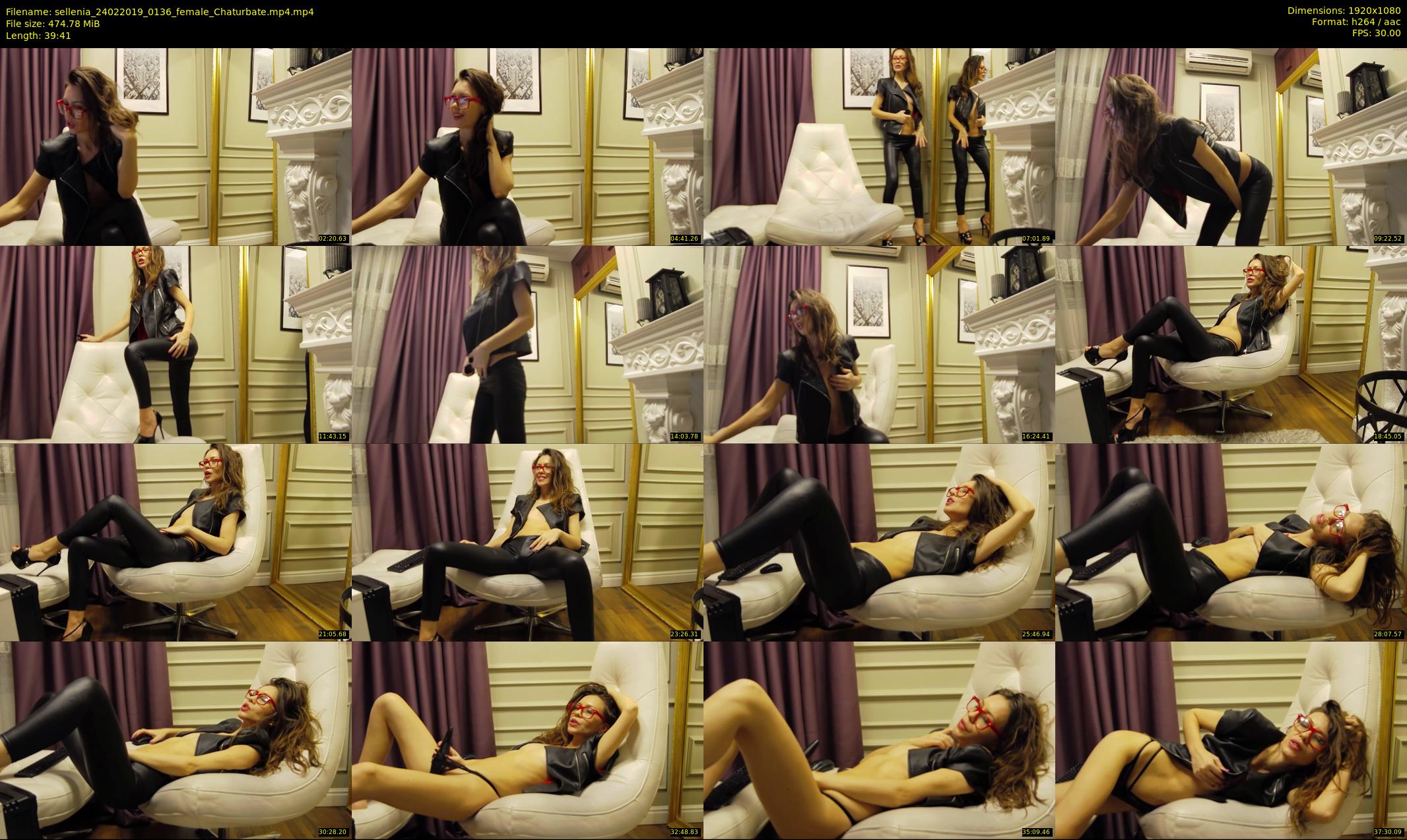 sellenia — 40 minute Chaturbate female cam show recording, 1080p, Feb 24, 2019