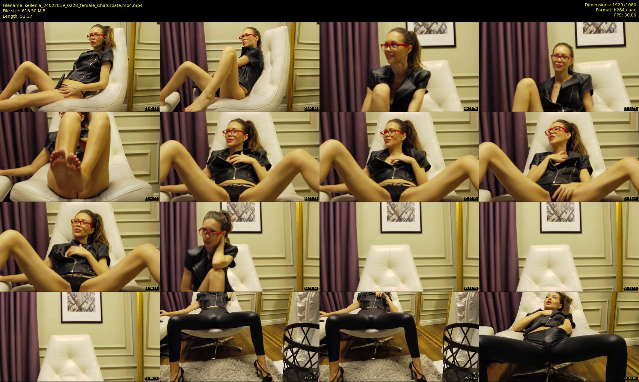 sellenia — 52 minute Chaturbate female cam show recording, 1080p, Feb 24, 2019