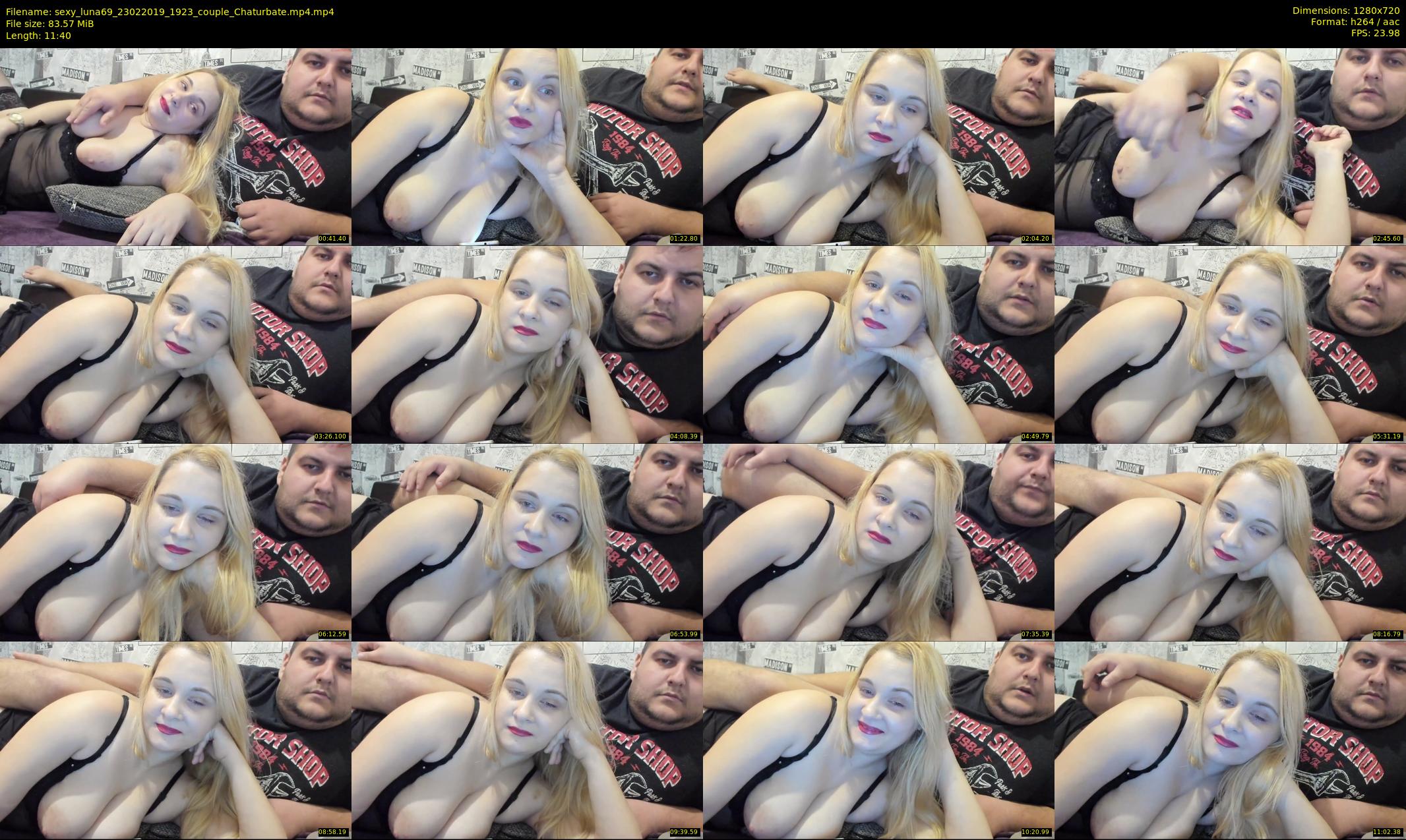 sexy_luna69 — 12 minute Chaturbate couple cam show recording, 720p, Feb 23, 2019