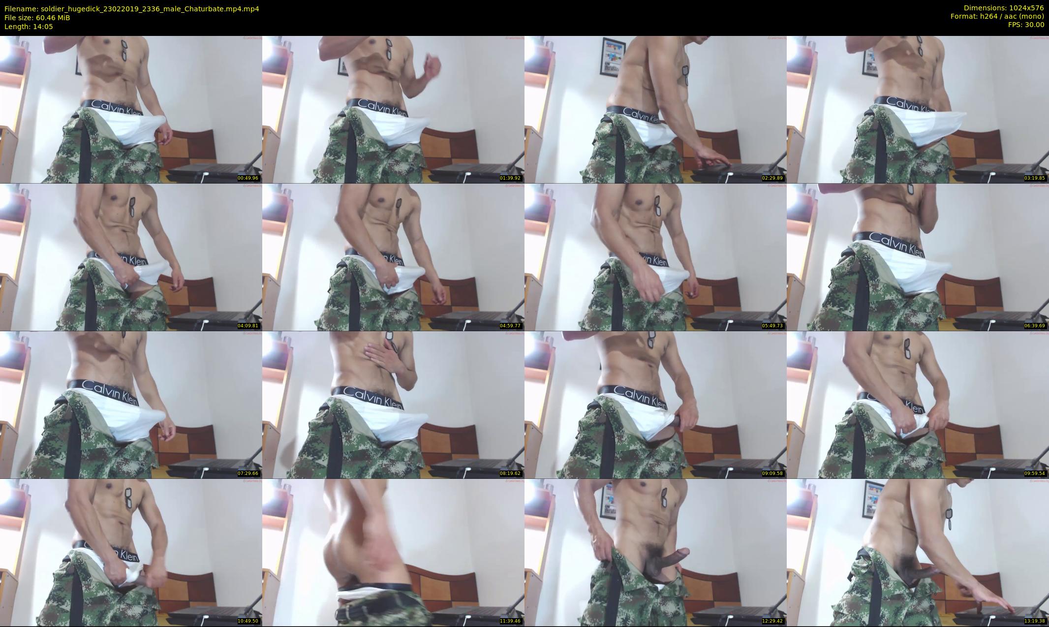 soldier_hugedick — 15 minute Chaturbate male cam show recording, 480p, Feb 23, 2019